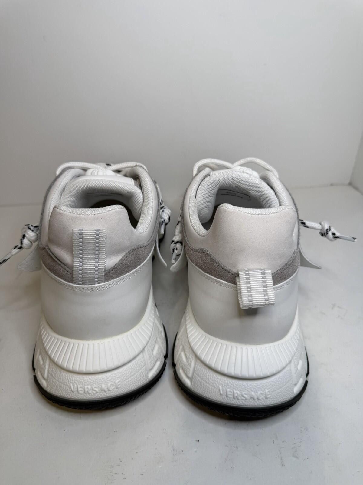 Versace Versace Trigreca Sneakers White Grey Low Top EU 46.5 US 13.5 Size US 14 / EU 47 - 5 Thumbnail