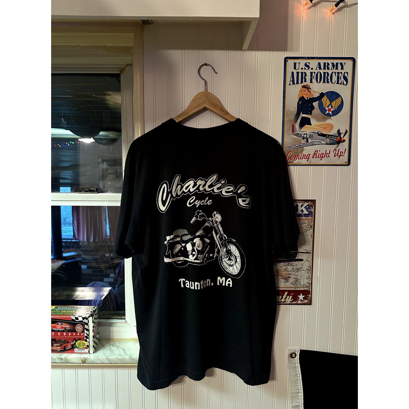 Harley Davidson Vintage Harley Davidson Motorcycle Taunton MA T-Shirt SZ XL Size US XL / EU 56 / 4 - 2 Thumbnail