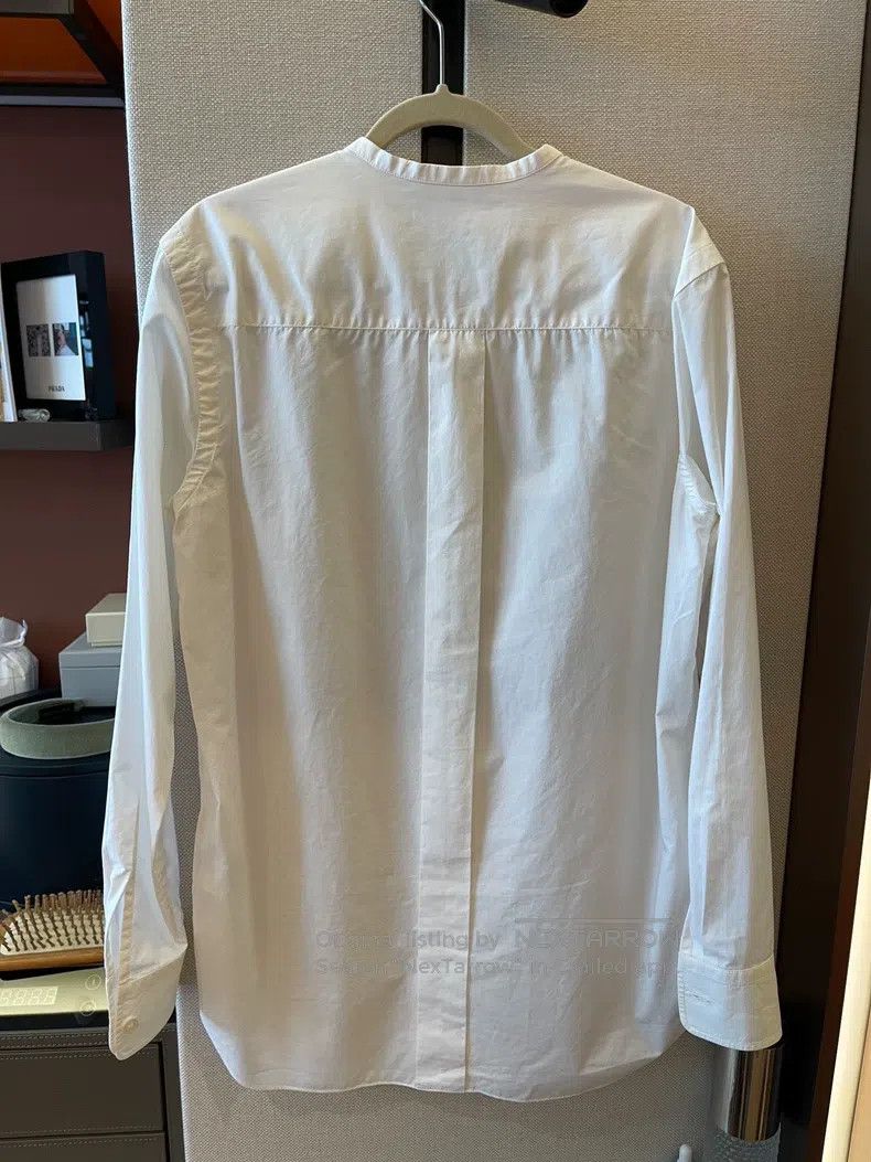 Hermes Hermes White long-sleeve shirt Size XXS / US 00 / IT 34 - 4 Thumbnail