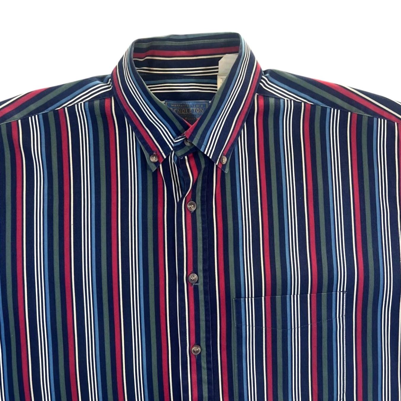 Pendleton Vintage Pendleton Multi Striped Short Sleeve Button-Up Cotton Shirt Large Size US L / EU 52-54 / 3 - 3 Thumbnail
