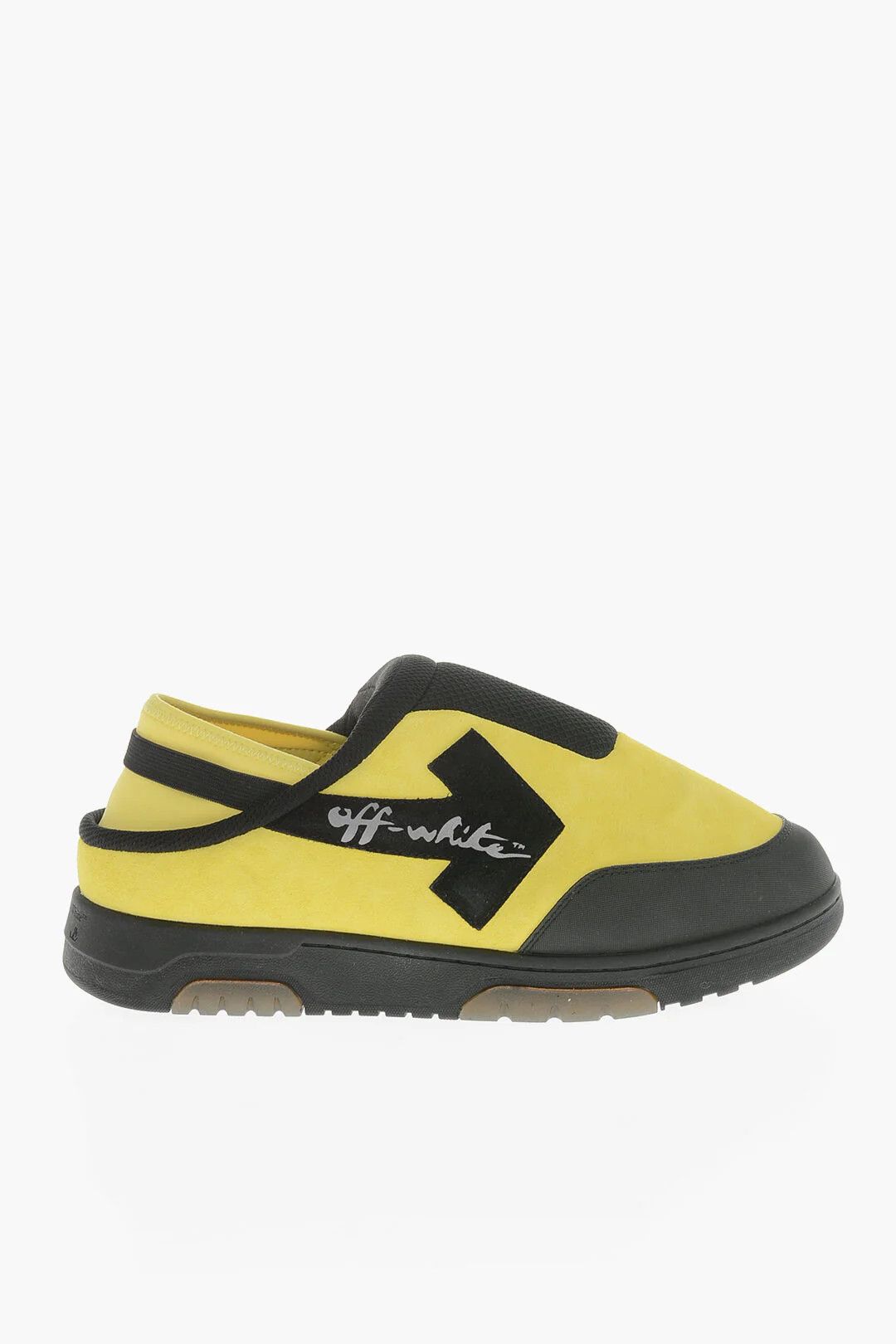 Off-White og1mm0426 Suede & Fabric Mules in Yellow & Black Size US 11 / EU 44 - 1 Thumbnail