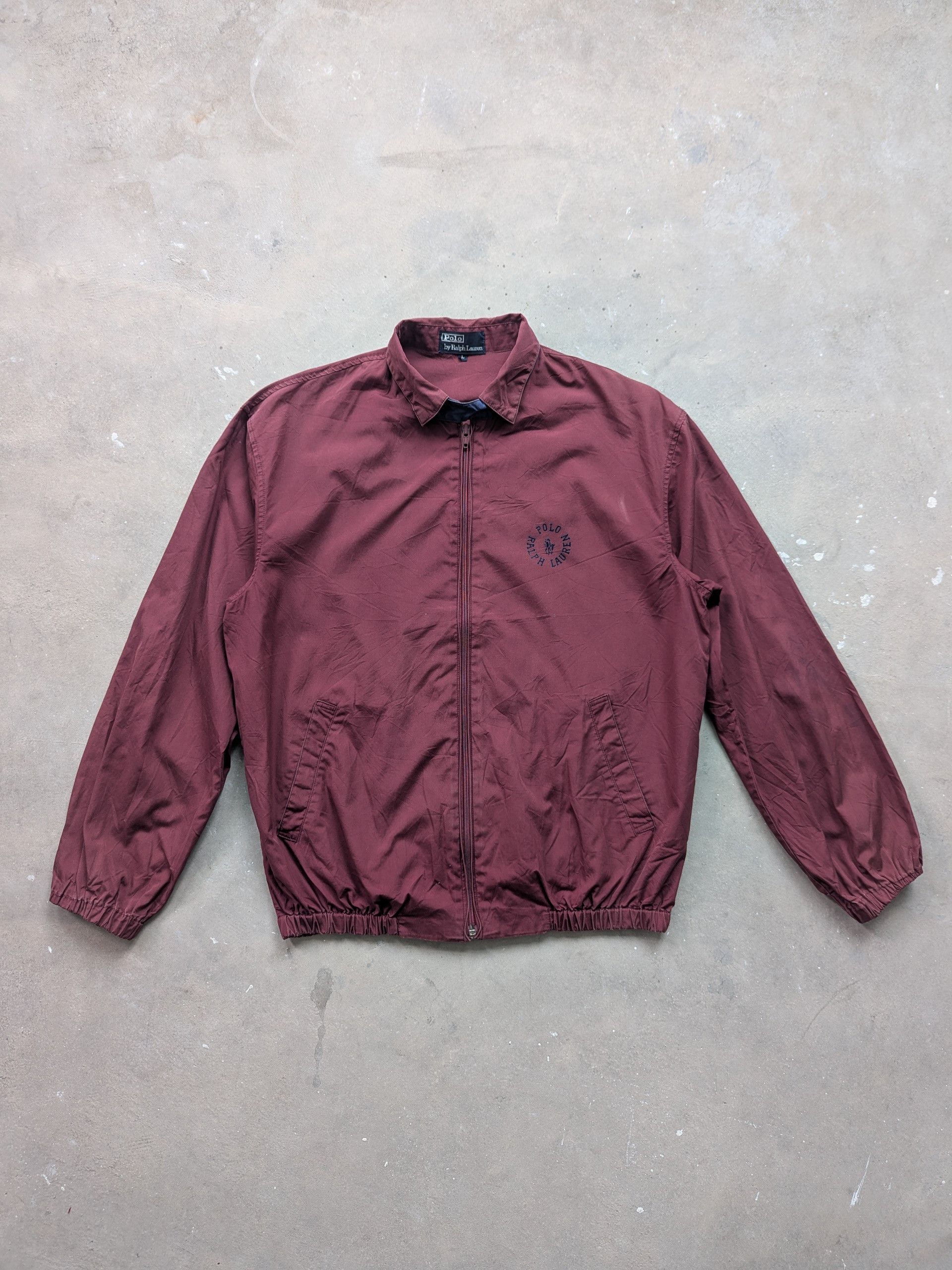 Polo Ralph Lauren × Vintage Vintage Polo Ralph Lauren Light Jacket Maroon Size US L / EU 52-54 / 3 - 1 Thumbnail