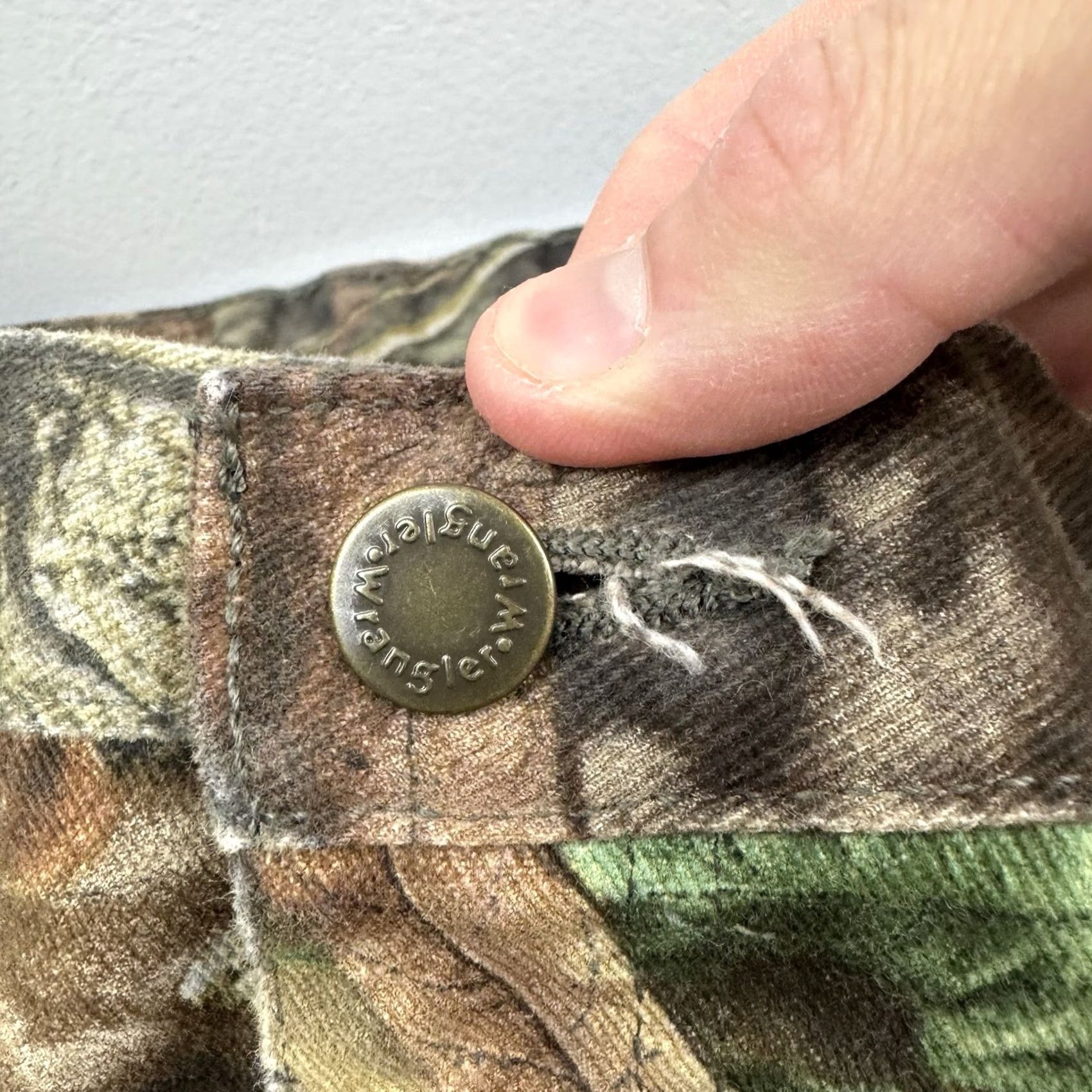 Wrangler VINTAGE Wrangler Camo Double Knee Pants Men's 36x32 USA Camouflage Chino Workwear 90s Size US 36 / EU 52 - 4 Thumbnail