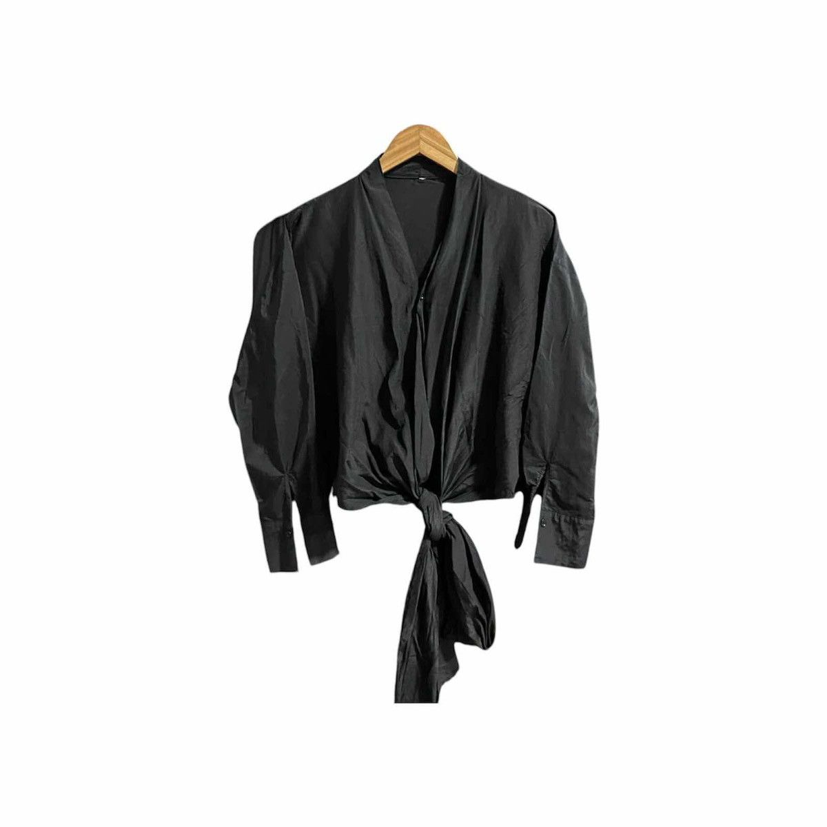 Designer × Japanese Brand 🔥Y2K Vintage Re Edit Knotted Draped Shirt Size US M / EU 48-50 / 2 - 6 Thumbnail