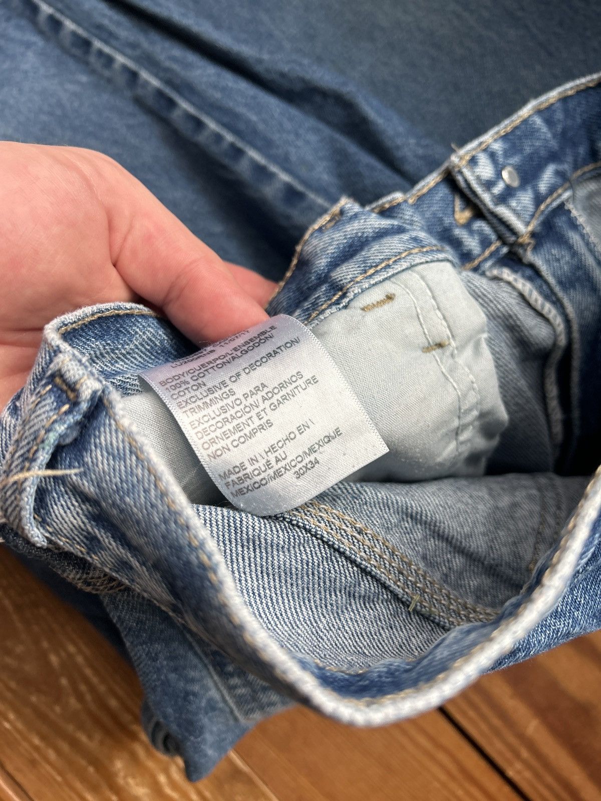 Dickies × Vintage Vintage 90s Dickies Blue Carpenter Denim Jeans Size US 31 - 3 Thumbnail