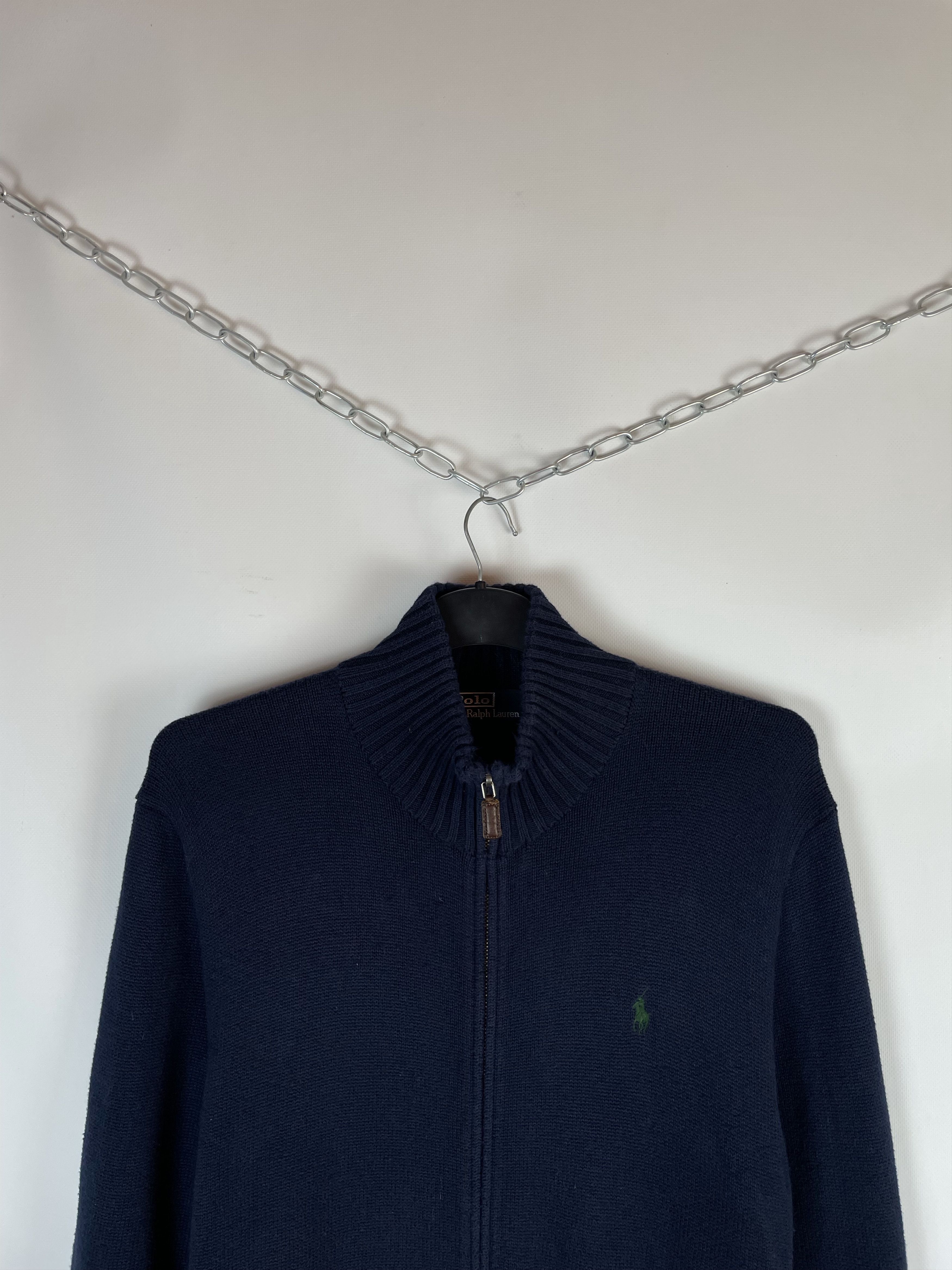 Polo Ralph Lauren Vintage Polo Ralph Lauren Knit Zip Sweater Size US L / EU 52-54 / 3 - 3 Thumbnail