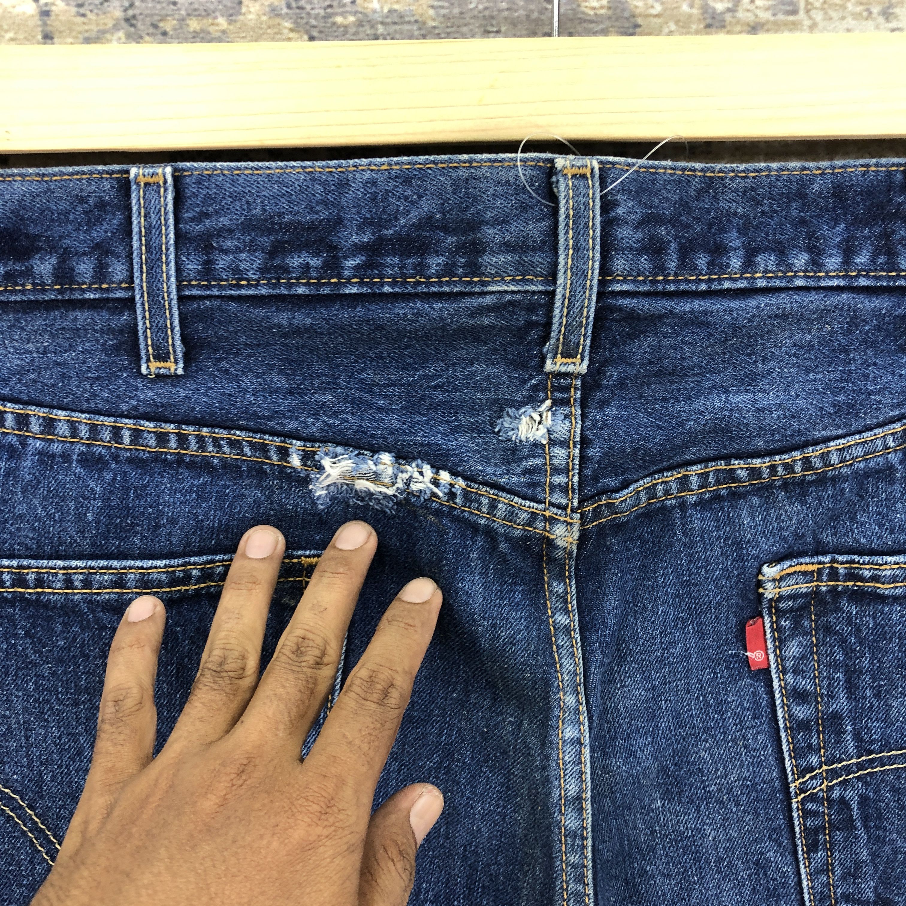 Levi's Vintage Levis 501 Jeans Dirty Levi's Indigo Faded Denim Size US 40 / EU 56 - 6 Thumbnail