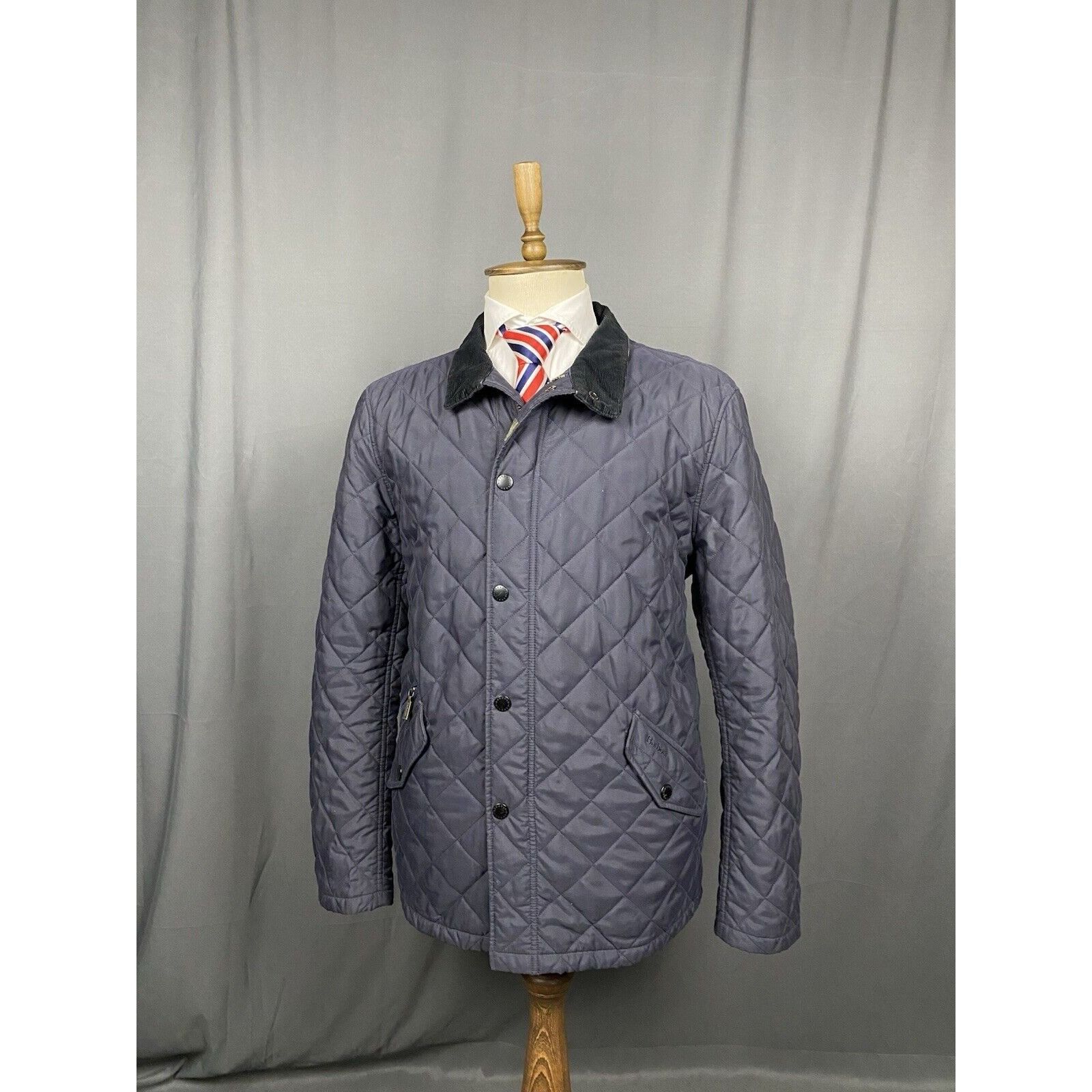 Barbour Barbour New Summer Country Quilt Men's Blue Quilted Jacket S Size US XL / EU 56 / 4 - 4 Thumbnail