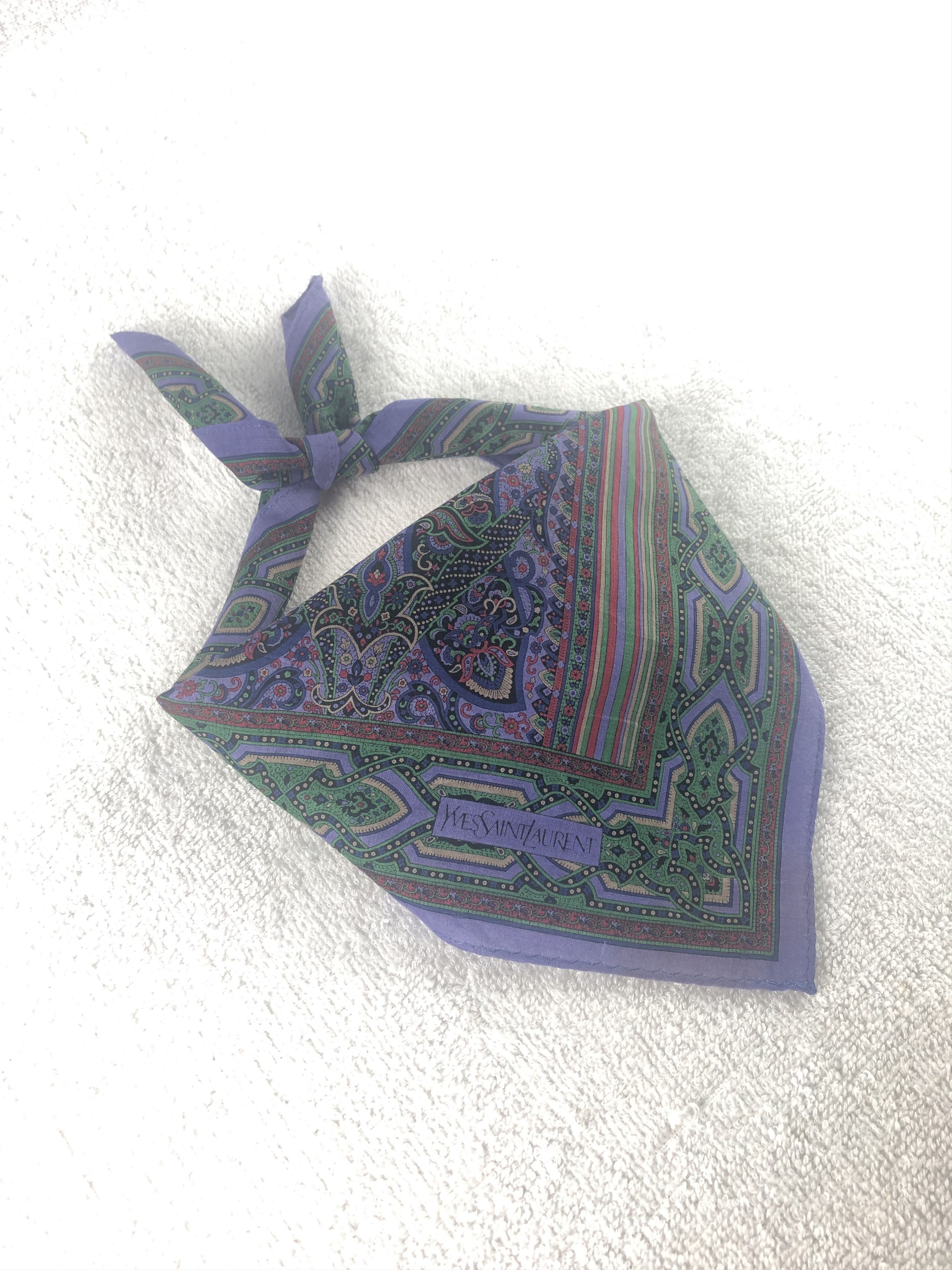Yves Saint Laurent Yves Saint Laurent Handkerchief / Bandana / Neckerchief Size ONE SIZE - 1 Thumbnail