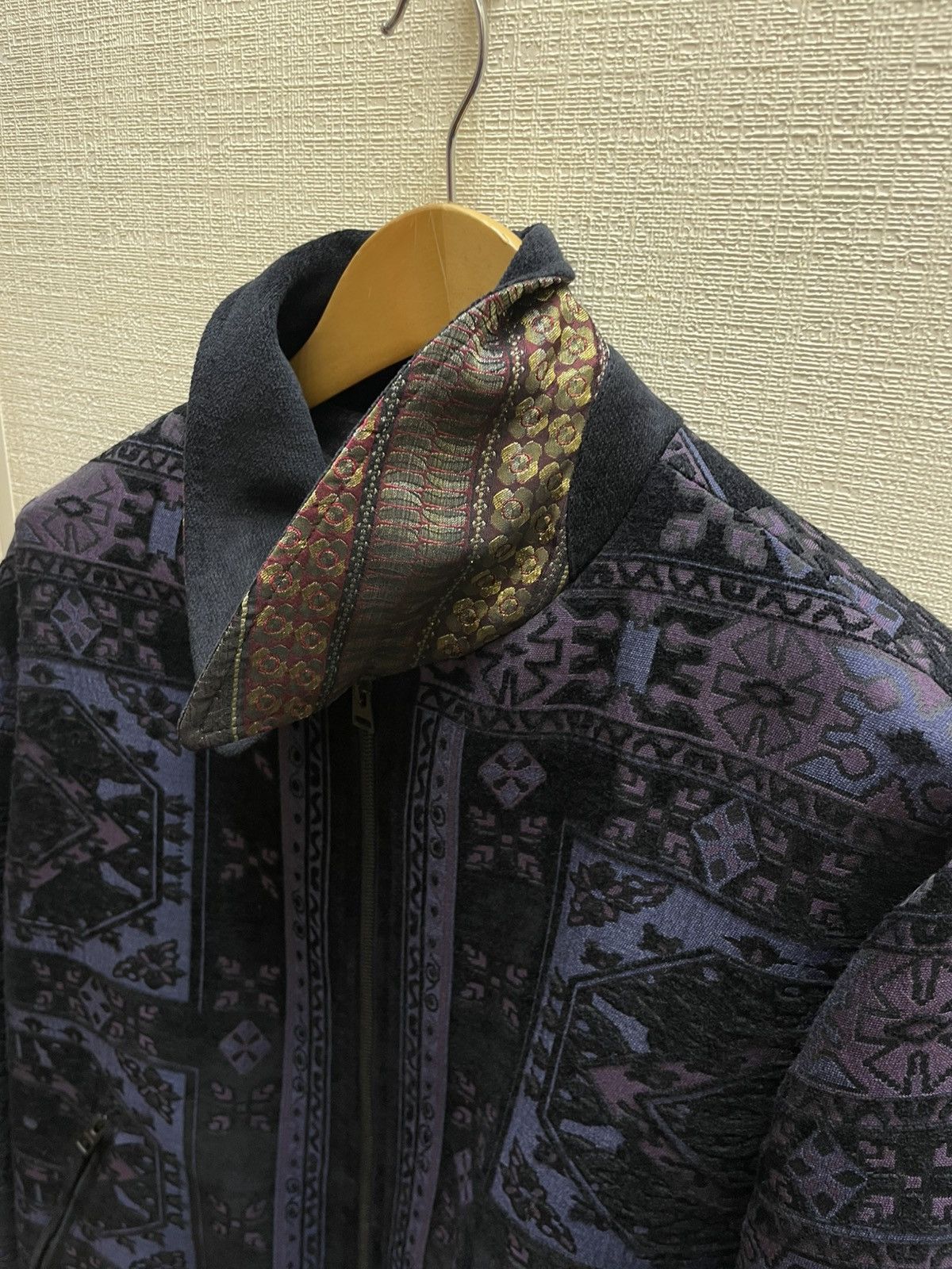 Etro Etro Intarsia Pattern Embroidery Bomber Jacket Size US XL / EU 56 / 4 - 7 Thumbnail