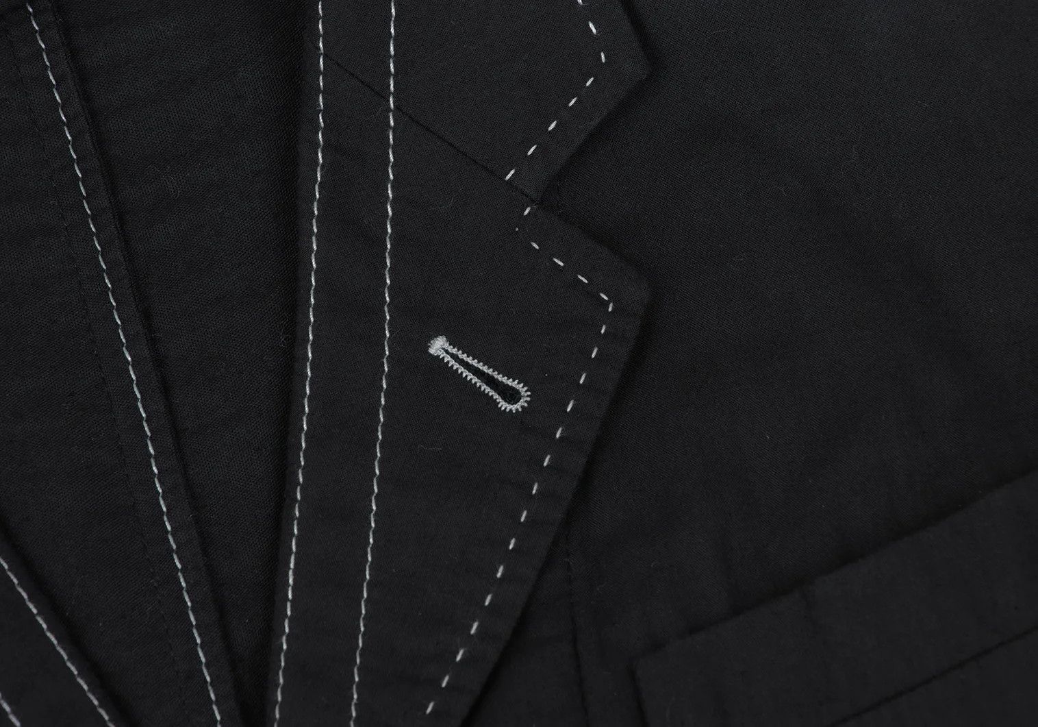 Ann Demeulemeester Cotton Stitch Design Jacket in Black, Size XS Size US XXS / EU 40 - 4 Thumbnail