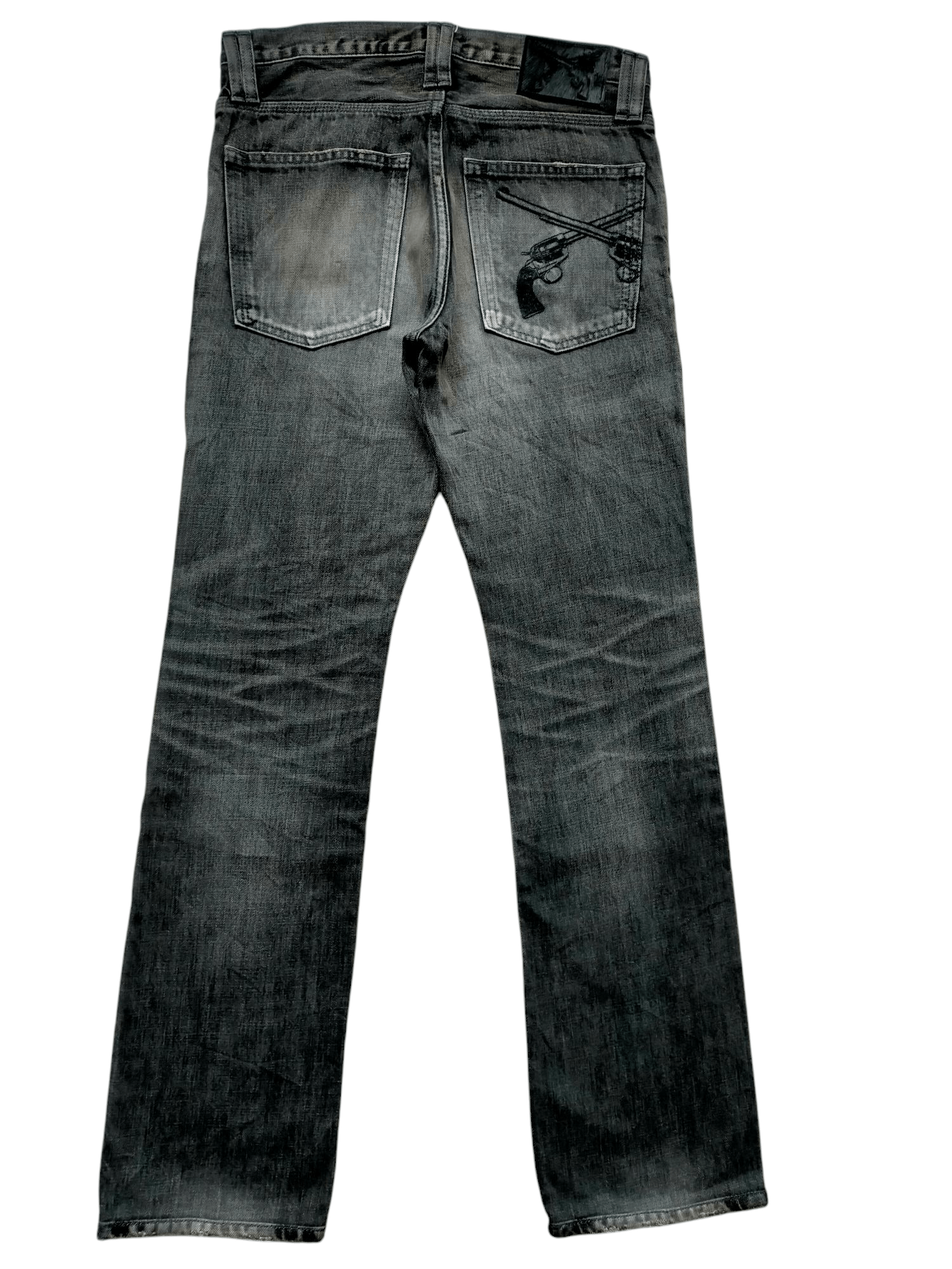 If Six Was Nine Roar Guns Made in Japan Punk style Black Denim Size US 31 - 1 Thumbnail