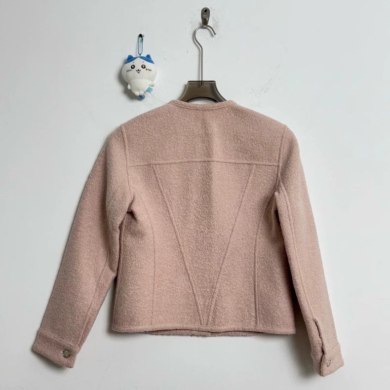 Louis Vuitton Louis Vuitton Pink woolen casual jacket Size XXS / US 00 / IT 34 - 3 Thumbnail