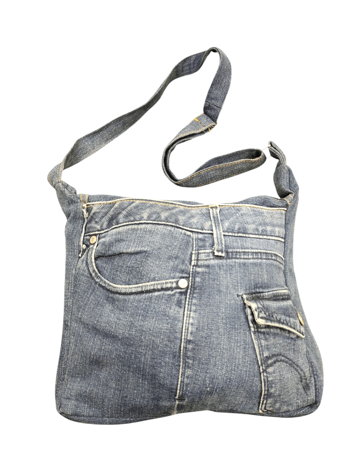 Japanese Brand Vintage Levis Custom Crossbody Sling Denim Bag Size ONE SIZE - 5 Thumbnail