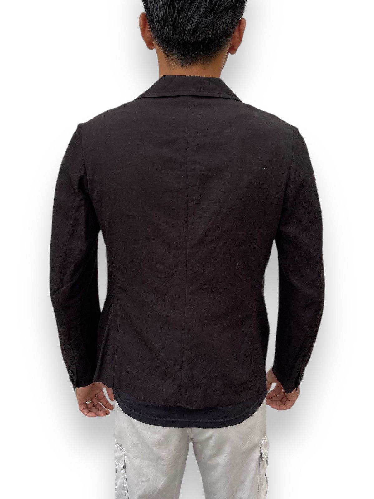 Yohji Yamamoto 🔥S/S 2004 Y's by Yohji Yamamoto Tailored Black Blazer Jacket Size S / US 4 / IT 40 - 7 Thumbnail