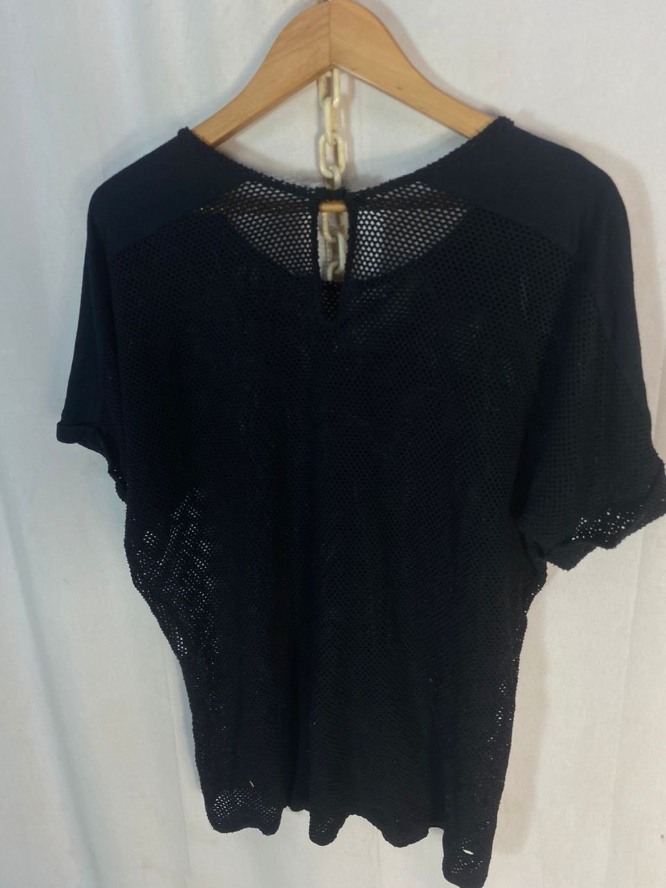 Designer Paci s.r.l Italy designer net blouse shirt Size L / US 10 / IT 46 - 8 Thumbnail
