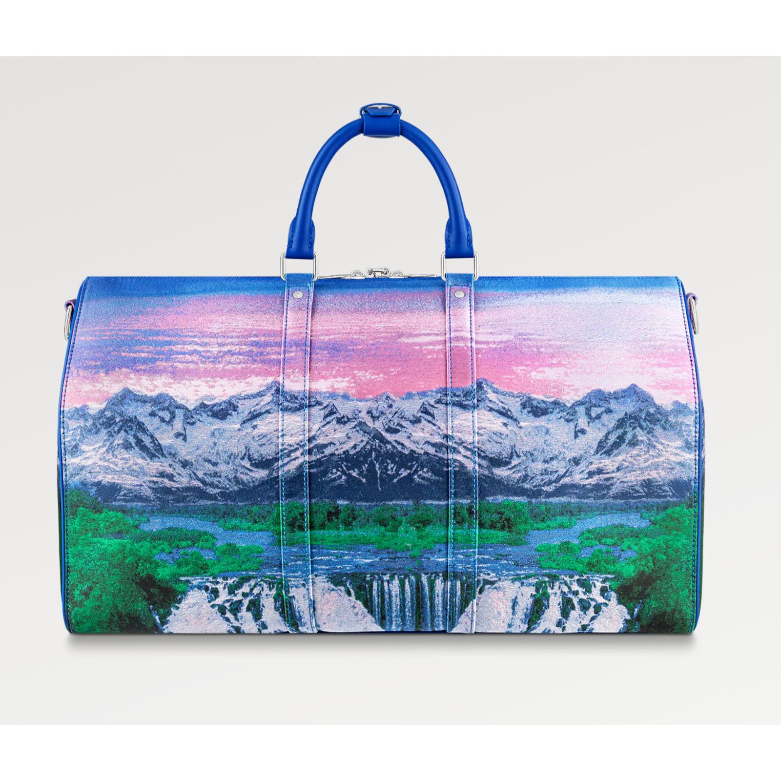Louis Vuitton Louis Vuitton Keepall Virgil Blue Weekend Travel Bag Size ONE SIZE - 7 Thumbnail