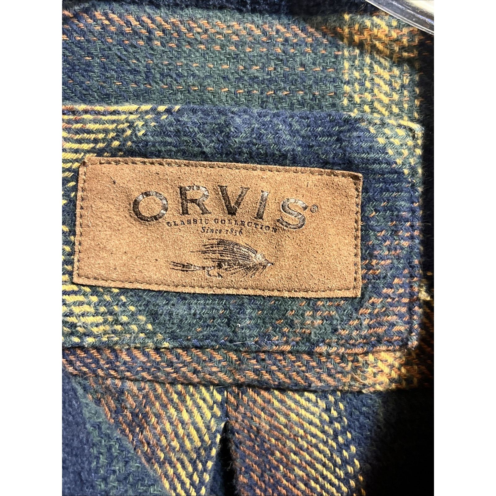 Orvis Orvis Vintage Shirt Mens Large Blue Plaid Flannel Cotton Y2k Size US L / EU 52-54 / 3 - 3 Thumbnail