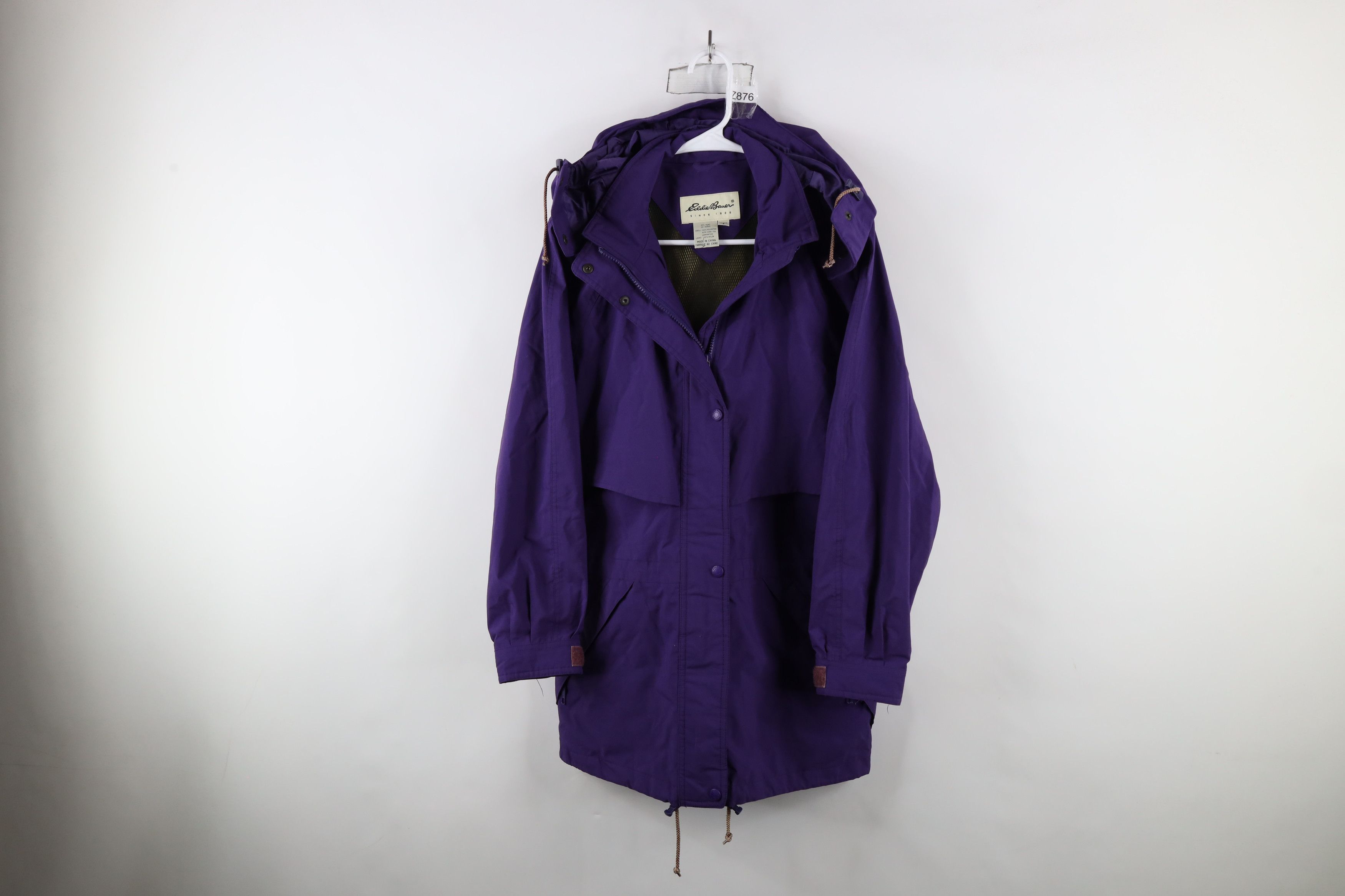 Vintage 90s Eddie Bauer Goretex Hooded Rain Jacket Parka, Women's