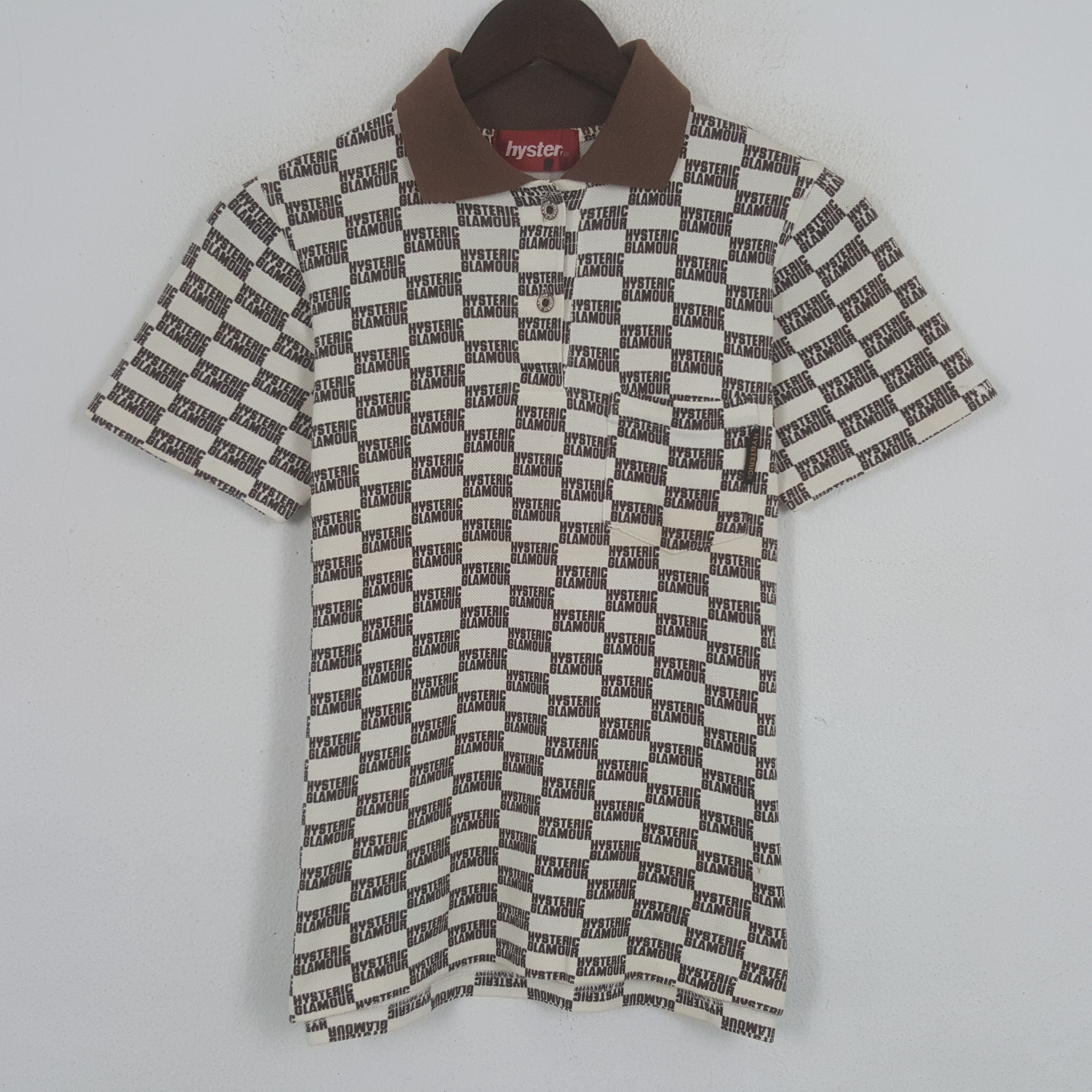 Vintage Hysteric Glamour Monogram Polos Shirt