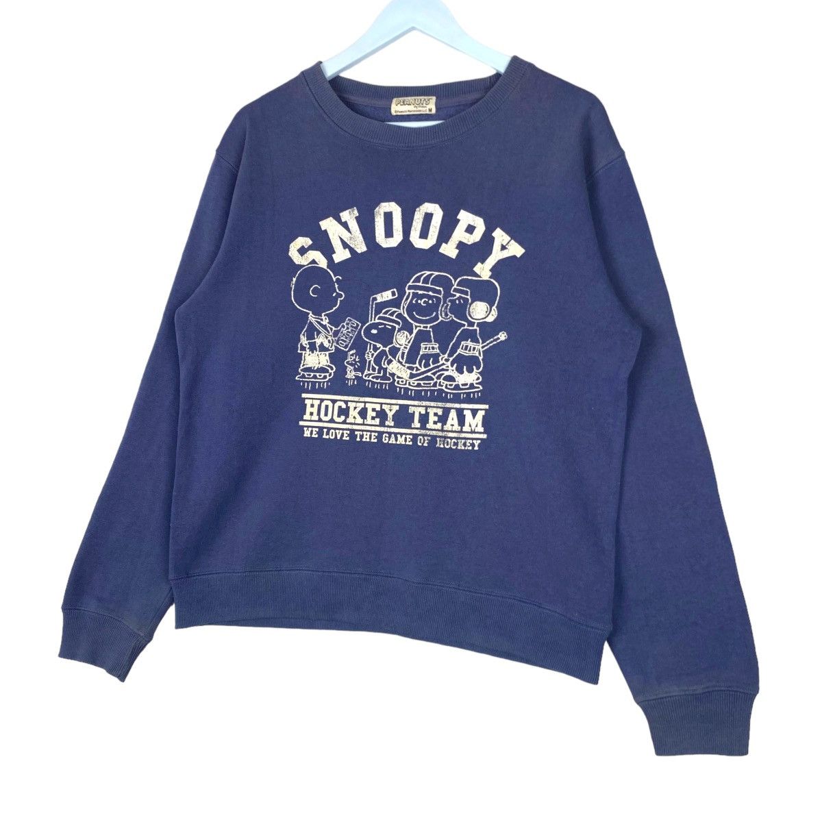Peanuts × Vintage Vintage Snoopy Hockey Team Printed Crewneck Sweatshirt Blue Size US S / EU 44-46 / 1 - 2 Thumbnail