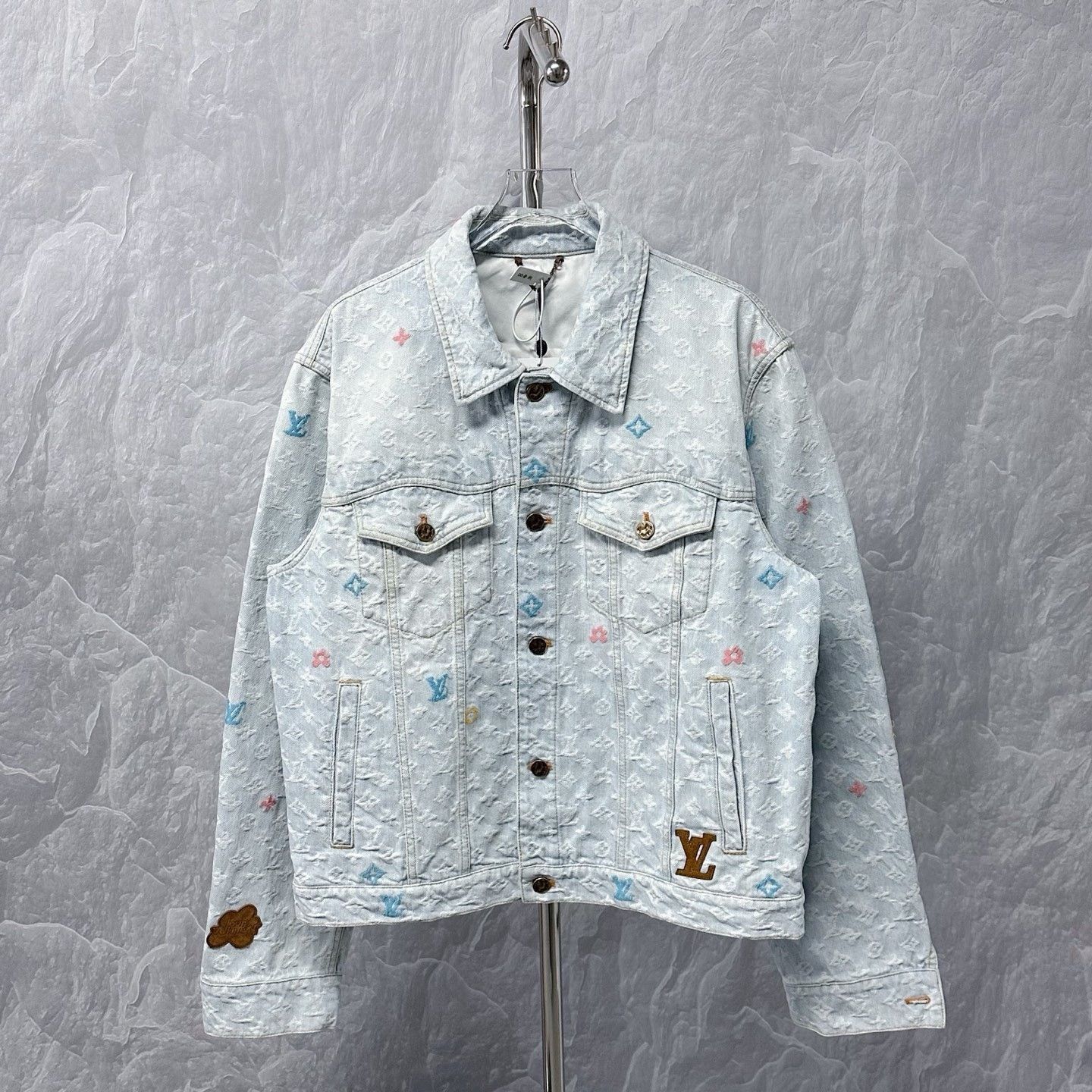 Louis Vuitton Louis Vuitton FW24 Tyler Collab Embroidered Denim Jacket Size US L / EU 52-54 / 3 - 1 Thumbnail