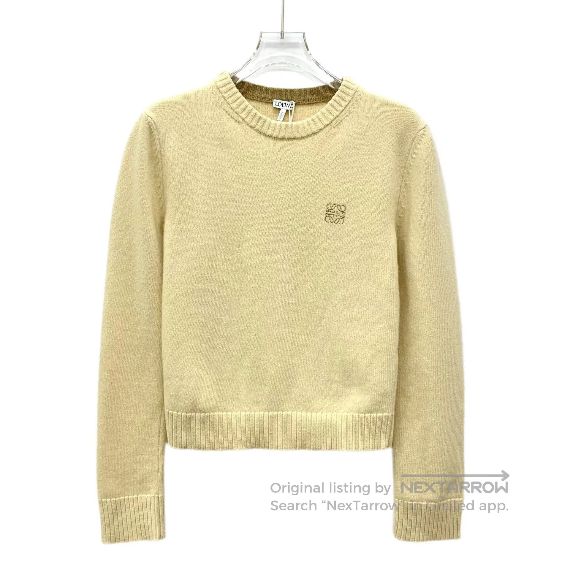 Loewe Loewe Yellow Logo Embroidered Wool Sweater. Size XS / US 0-2 / IT 36-38 - 1 Thumbnail