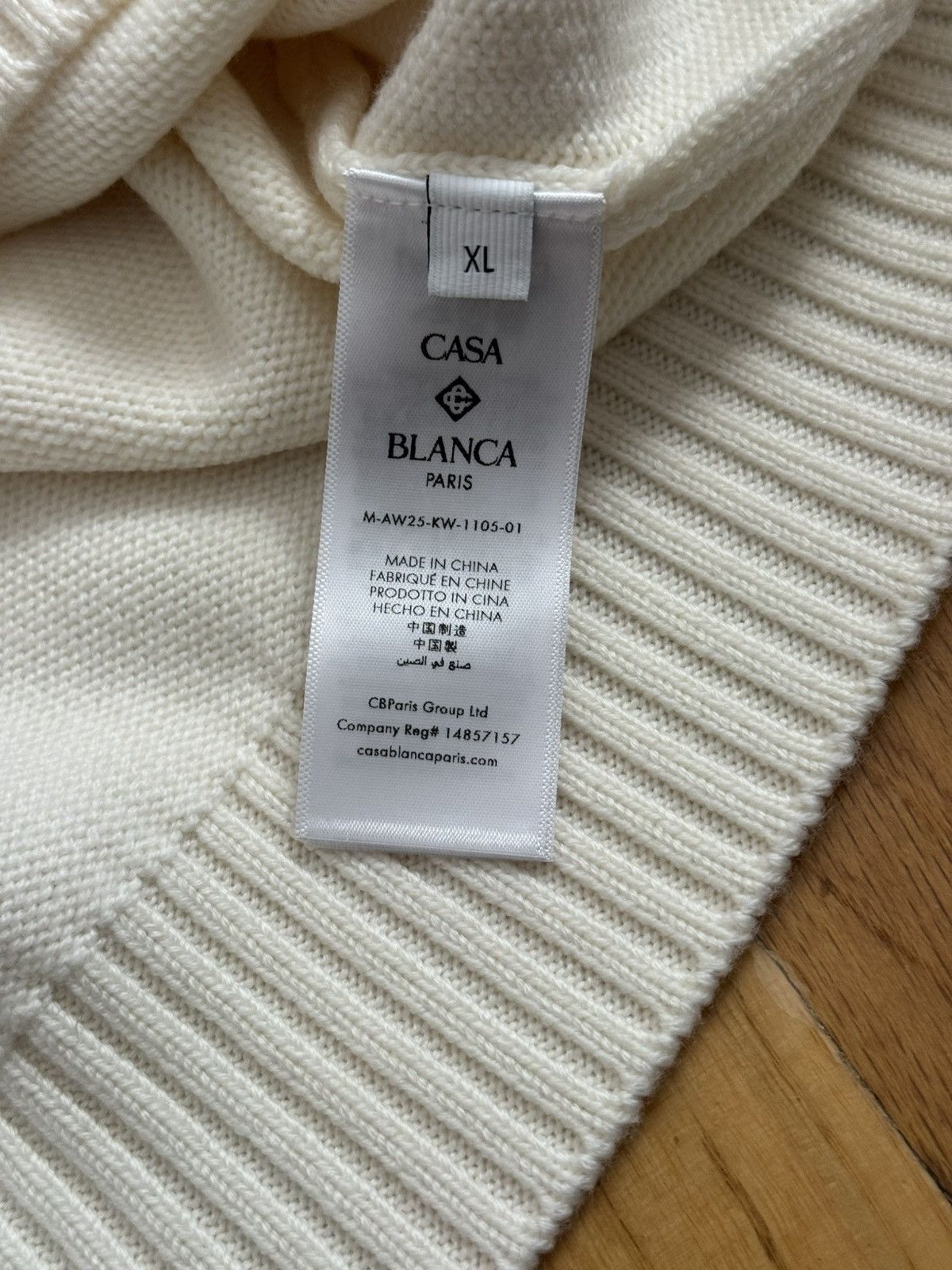Casablanca Casa Blanca Merino Wool Knit Sweater Size US XL / EU 56 / 4 - 4 Thumbnail