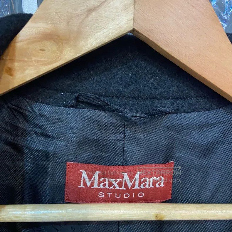 Max Mara Max Mara Black Wool Short Coat Size XS / US 0-2 / IT 36-38 - 4 Thumbnail