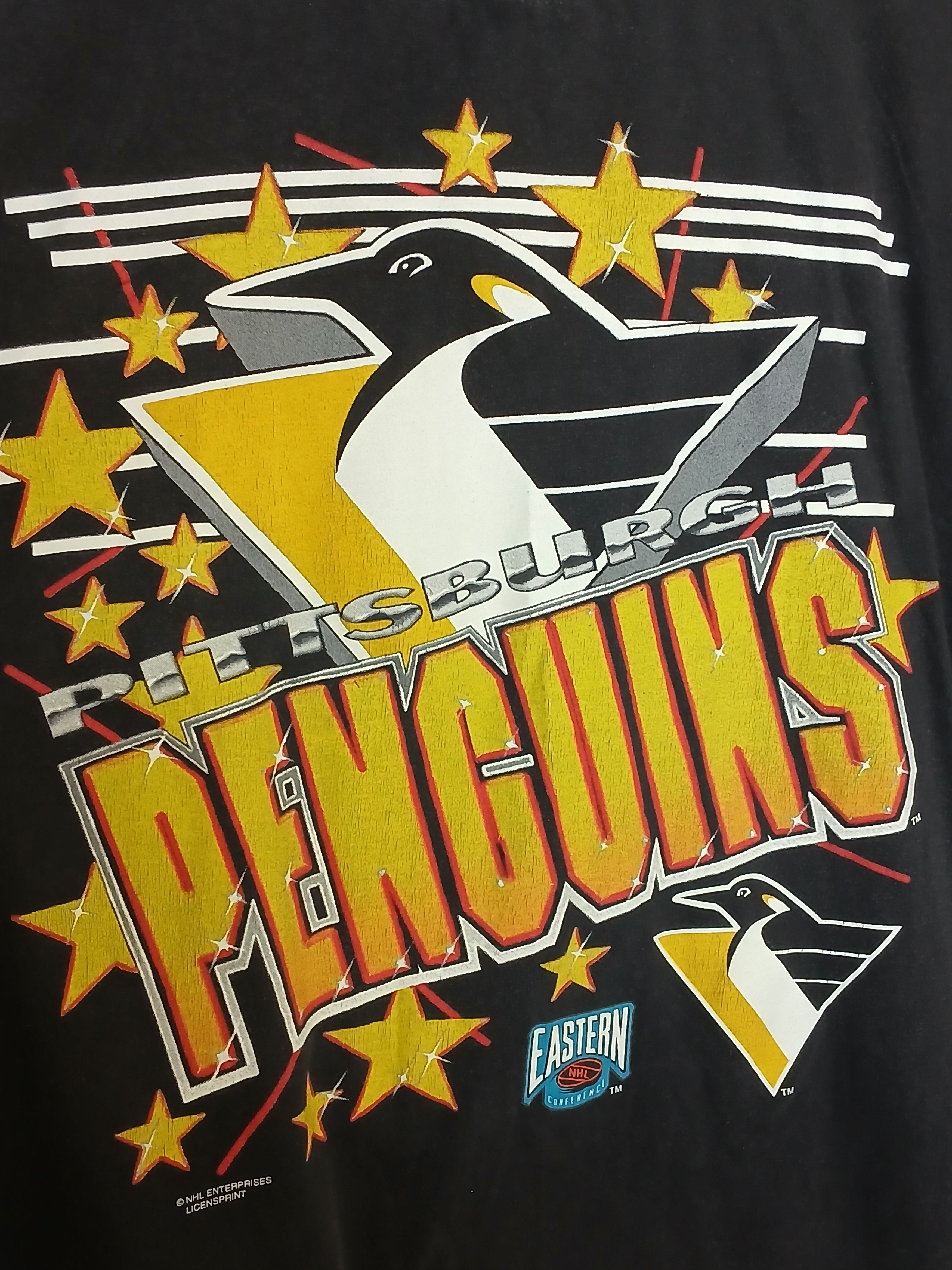NHL × Vintage Vintage NHL Pittsburgh Penguins Hockey T-Shirt Size US M / EU 48-50 / 2 - 3 Thumbnail