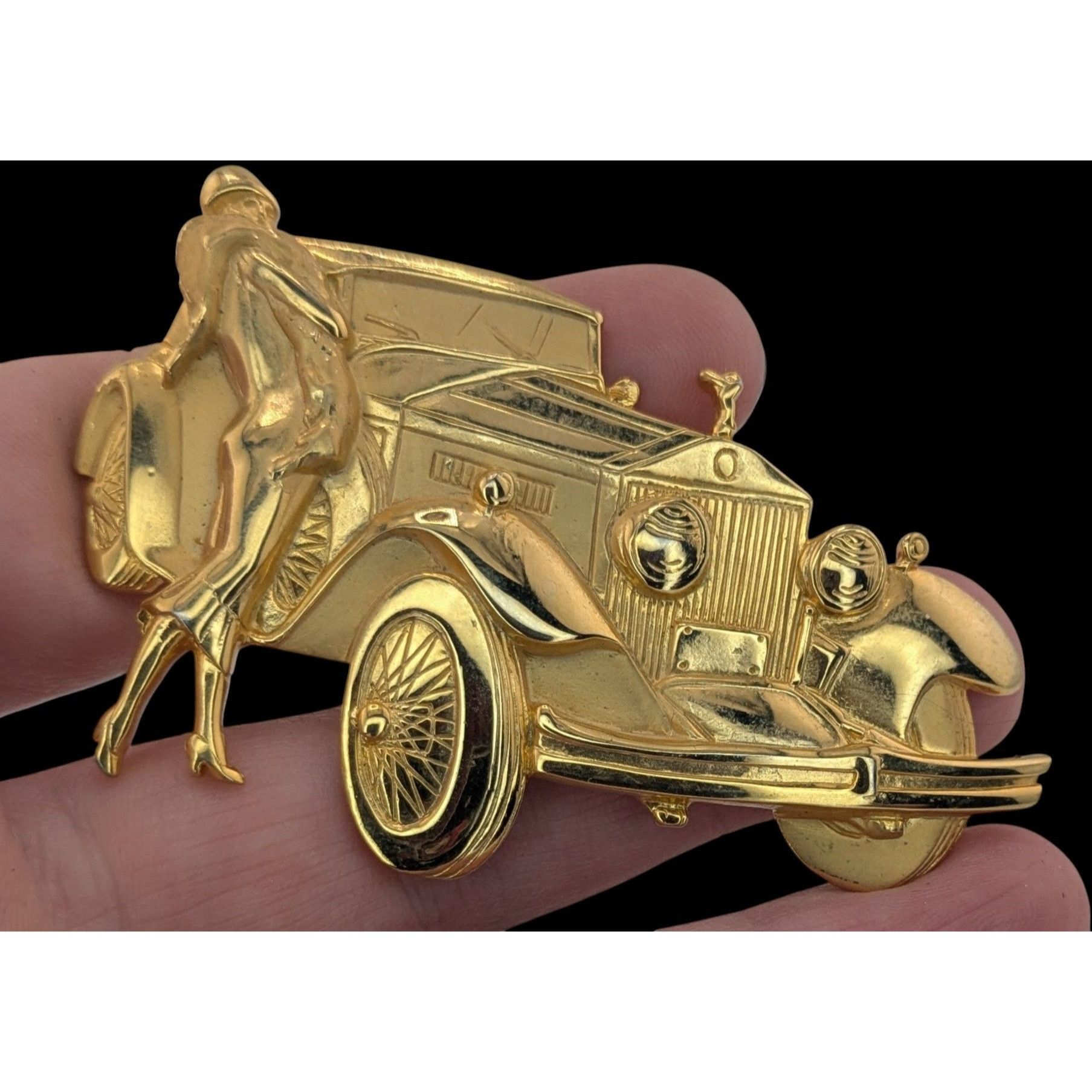 Other Vintage Parklane Jonette Jewelry Car With Flapper Brooch Size ONE SIZE - 1 Thumbnail