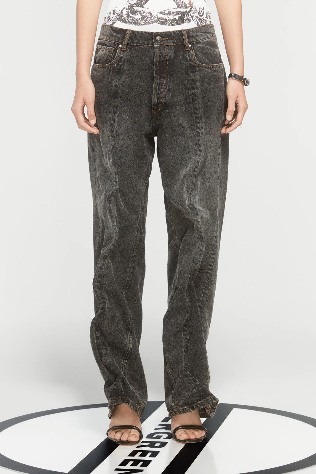 Y/Project Y/project Customisable Evergreen Wire Jeans Size 30" / US 8 / IT 44 - 2 Thumbnail