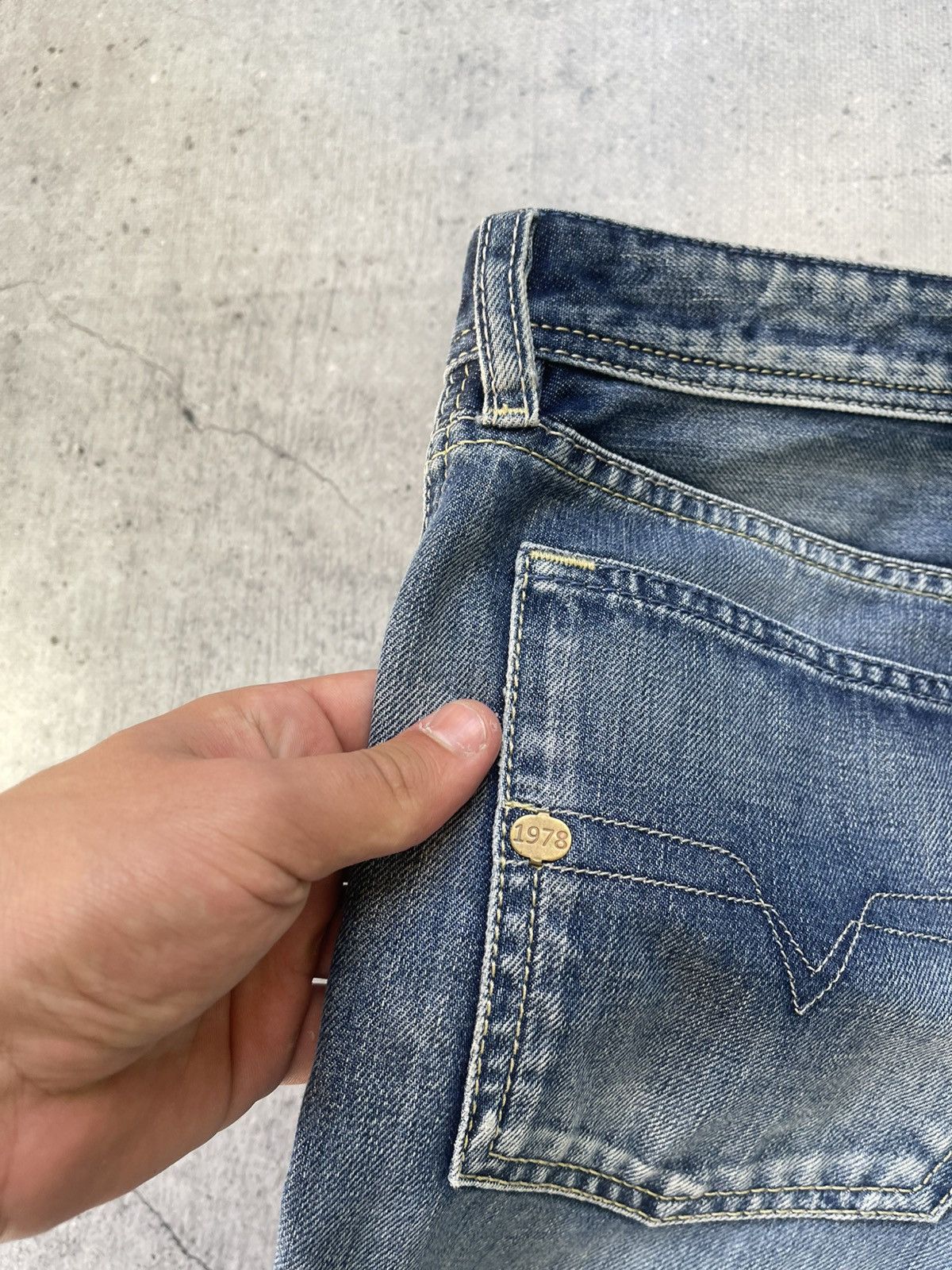 Diesel × Vintage Crazy Flare Vtg Diesel Jeans Dark Blue Italian Made 🇮🇹 Size US 33 - 4 Thumbnail