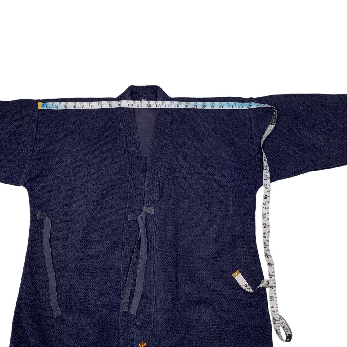 Vintage Indigo Sashiko Thick Weave Kimono Hanten Jacket #2790-C126 Size US L / EU 52-54 / 3 - 17 Thumbnail