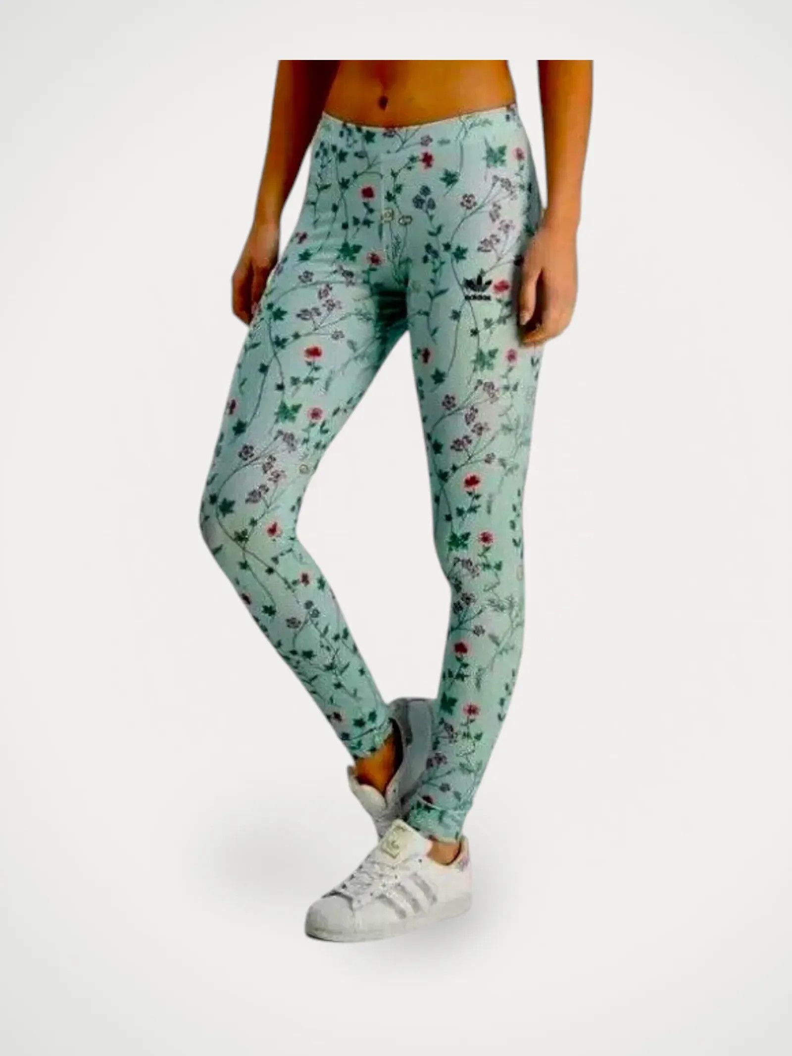 Adidas Adidas Blommiga tights Sweatpants Size 26" / US 2 / IT 38 - 1 Thumbnail