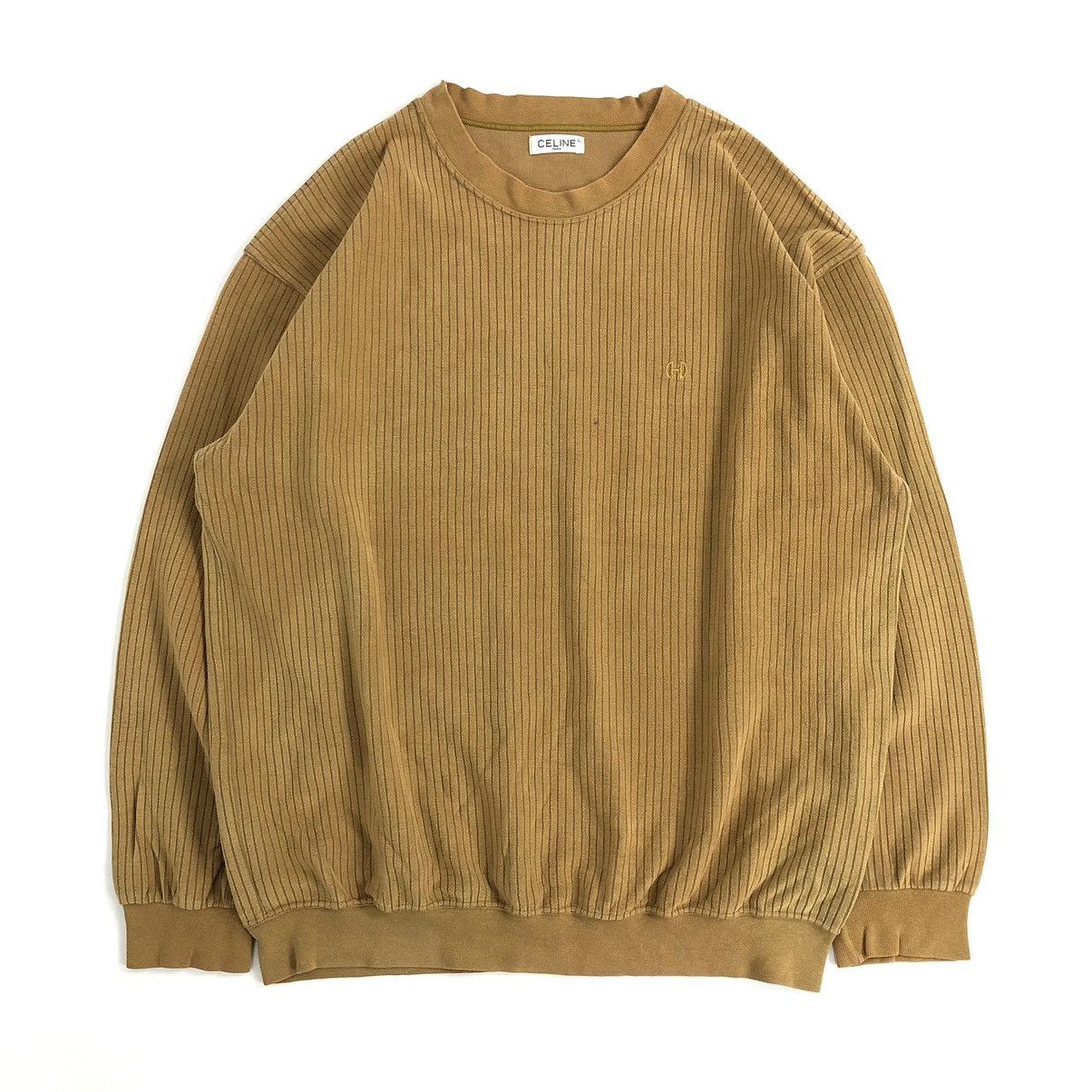 Celine × Vintage Vintage CELINE Paris Brown Travis Scott Sweater Size US L / EU 52-54 / 3 - 1 Thumbnail