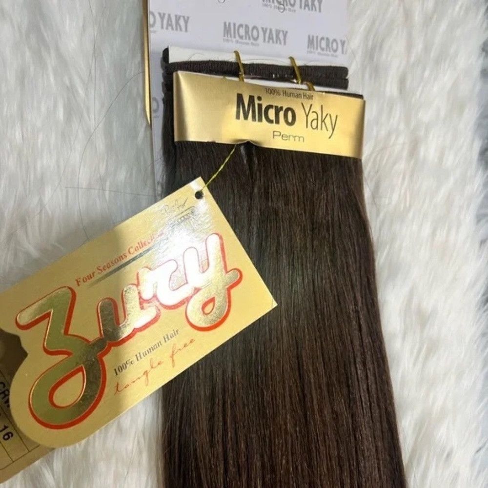 Other 16 In brown #4 100% Human hair Extensions in Straight Hair Size ONE SIZE - 4 Thumbnail