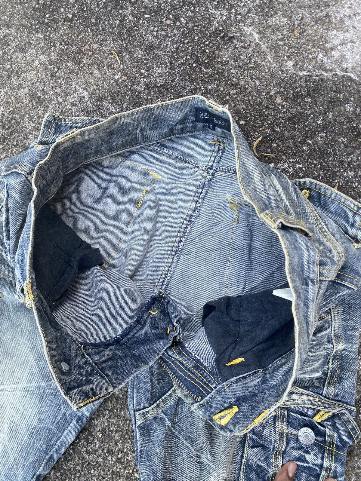Japanese Brand Zerosail distressed tactical jeans ripped knee punk style Size US 30 / EU 46 - 9 Thumbnail