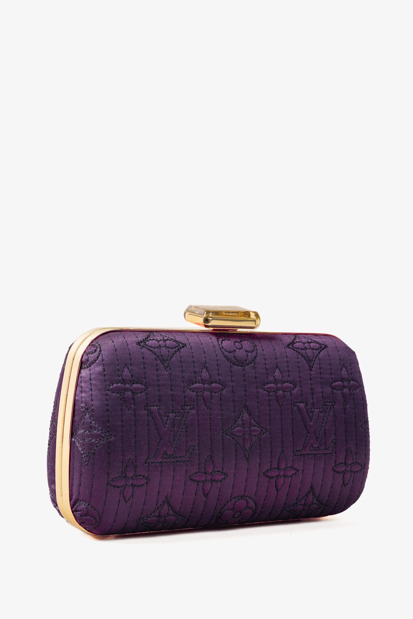Louis Vuitton Louis Vuitton Minaudière Plum Monogram Motard Clutch Size ONE SIZE - 2 Thumbnail