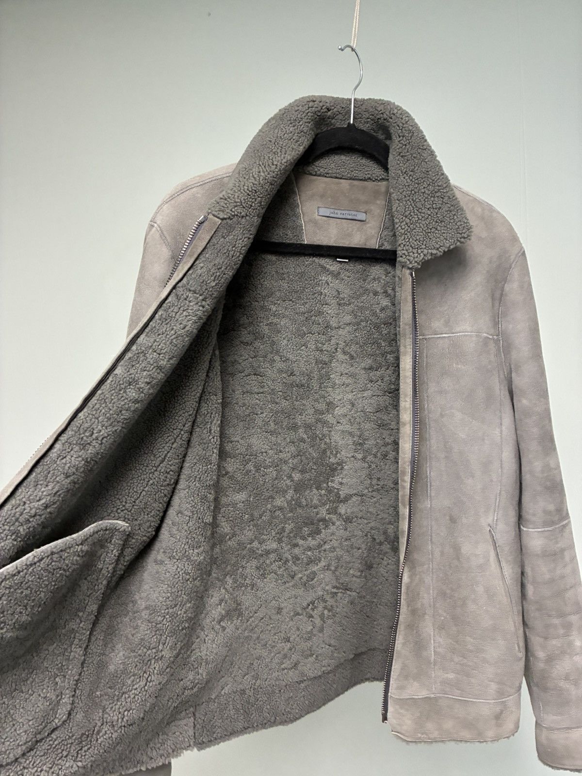 John Varvatos Shearling Zip Front Jacket USA 38 EU 48 Size US M / EU 48-50 / 2 - 10 Thumbnail