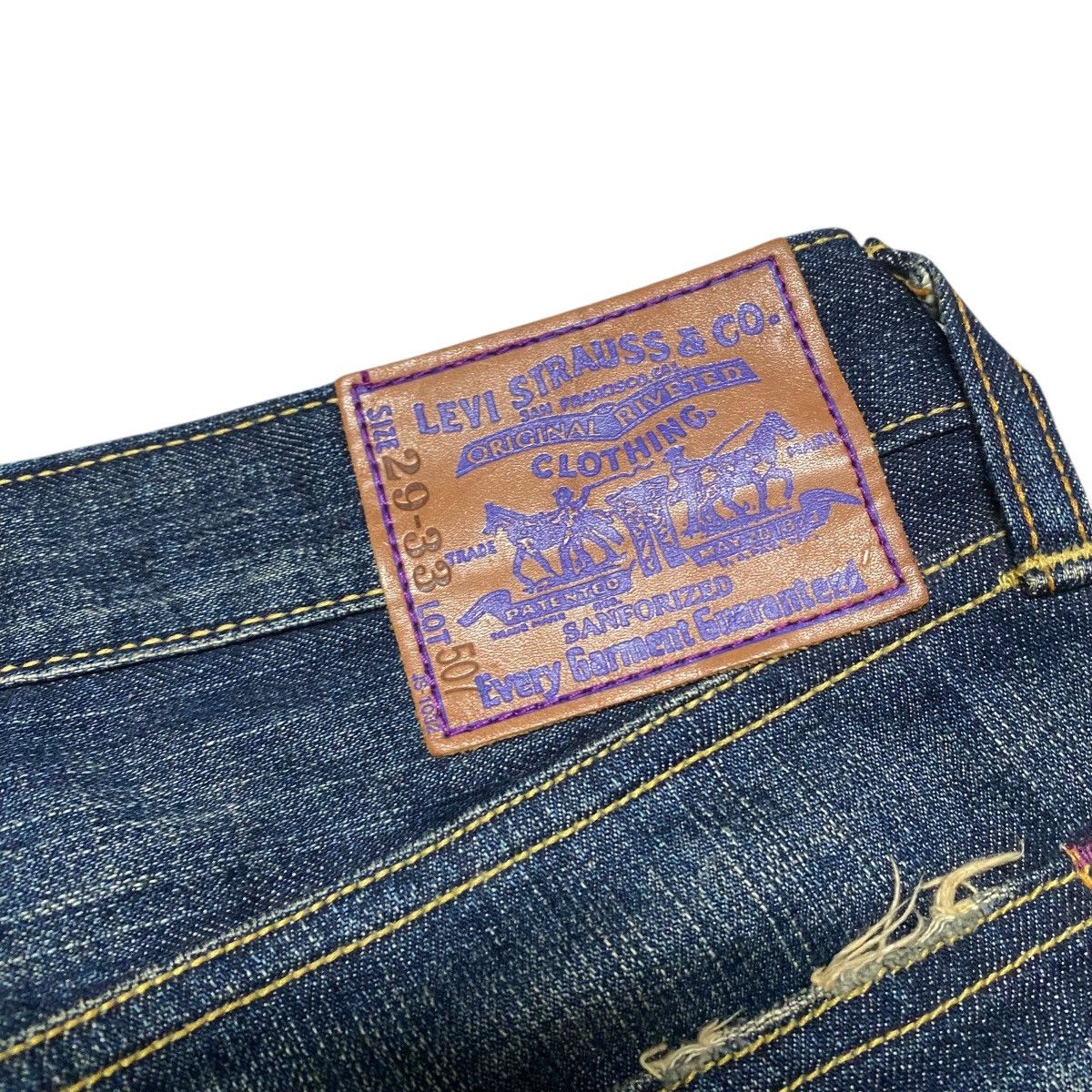 Levi's Levis 507 Purple Stitch Flare Jeans Size US 29 - 12 Thumbnail