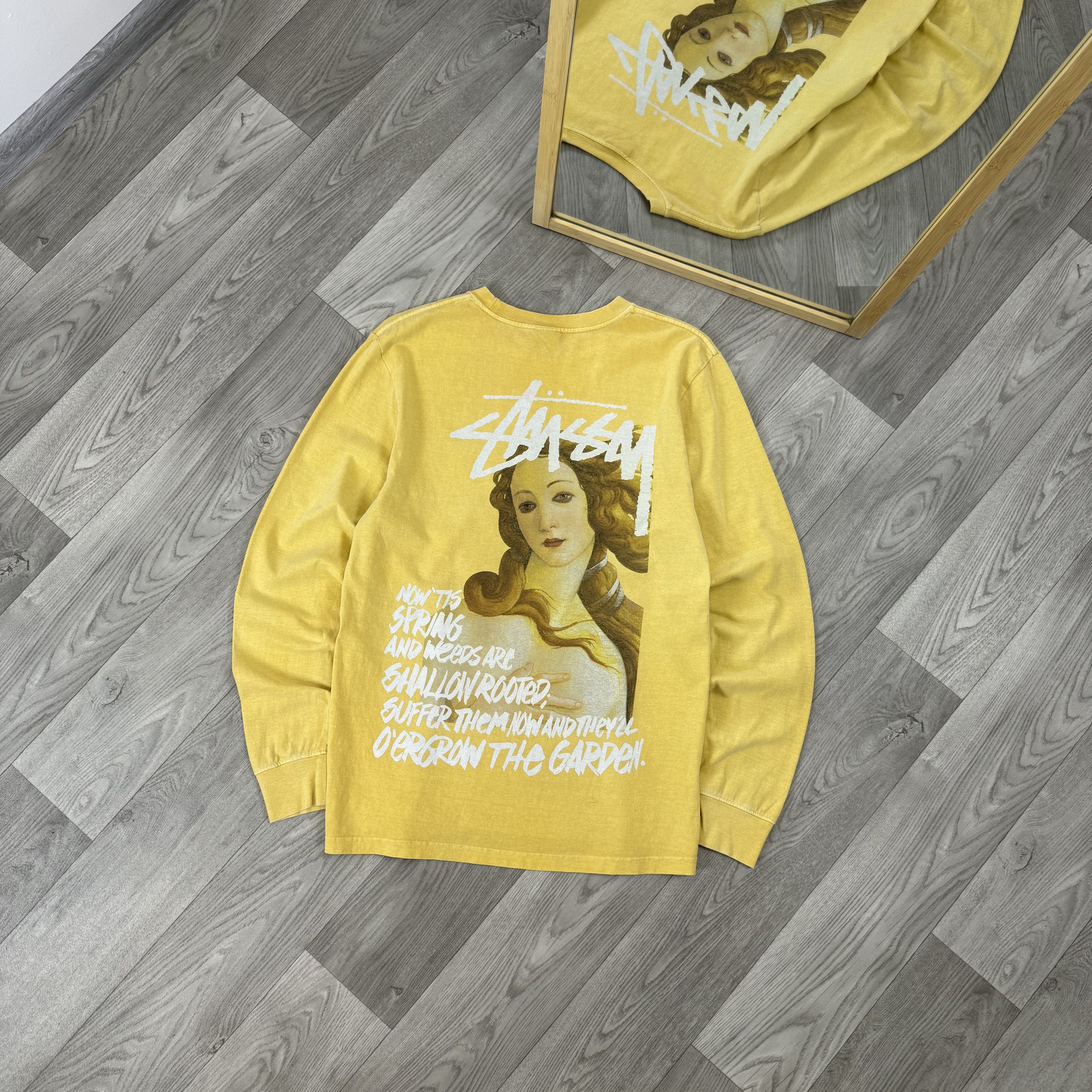 Stussy Stussy Spring Weeds Graphic Pigment Dyed Long Sleeve Tee Size US M / EU 48-50 / 2 - 1 Thumbnail
