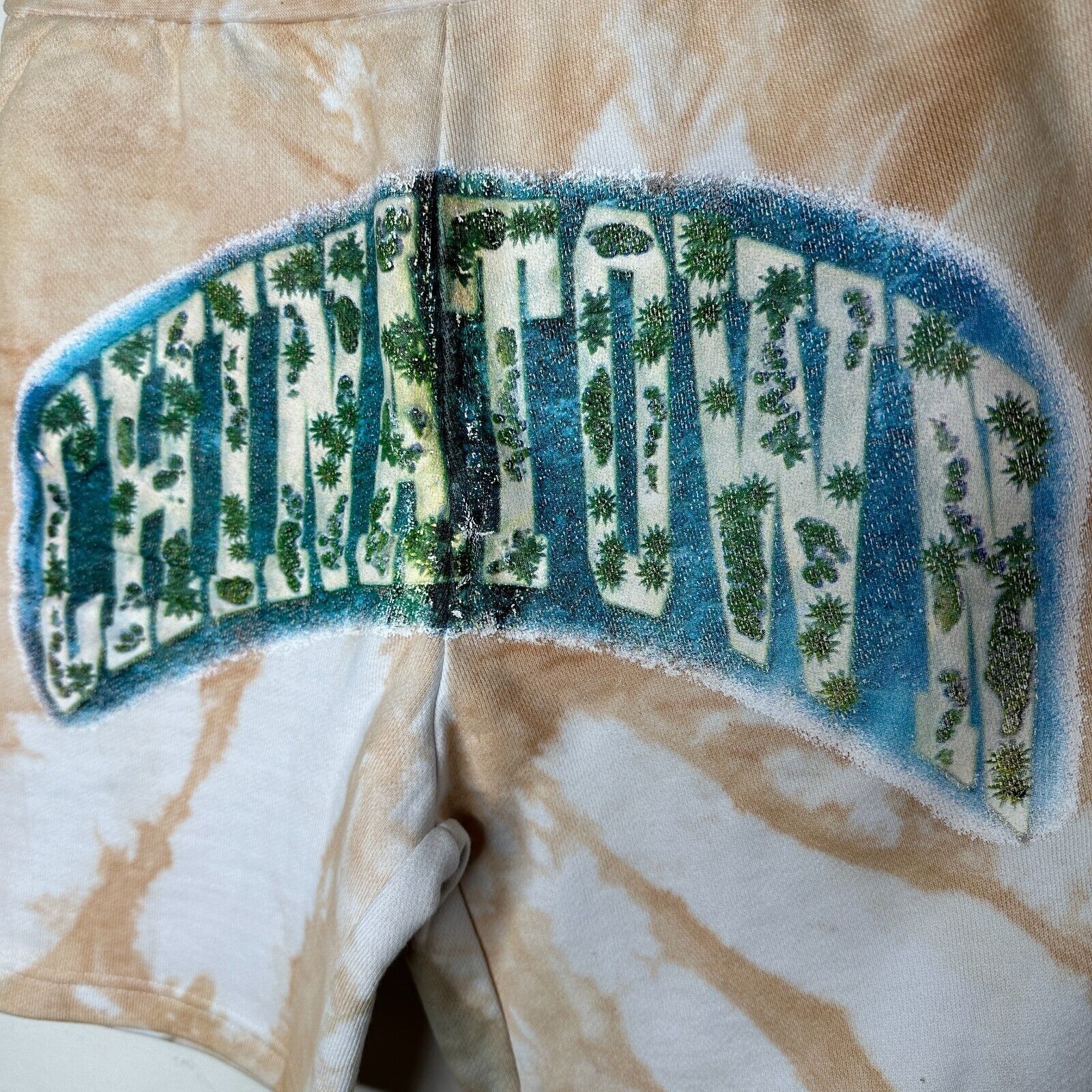 Other NWT Chinatown Market Beige Tiedye Island Arc Shorts Pocket S Size US 30 / EU 46 - 5 Thumbnail