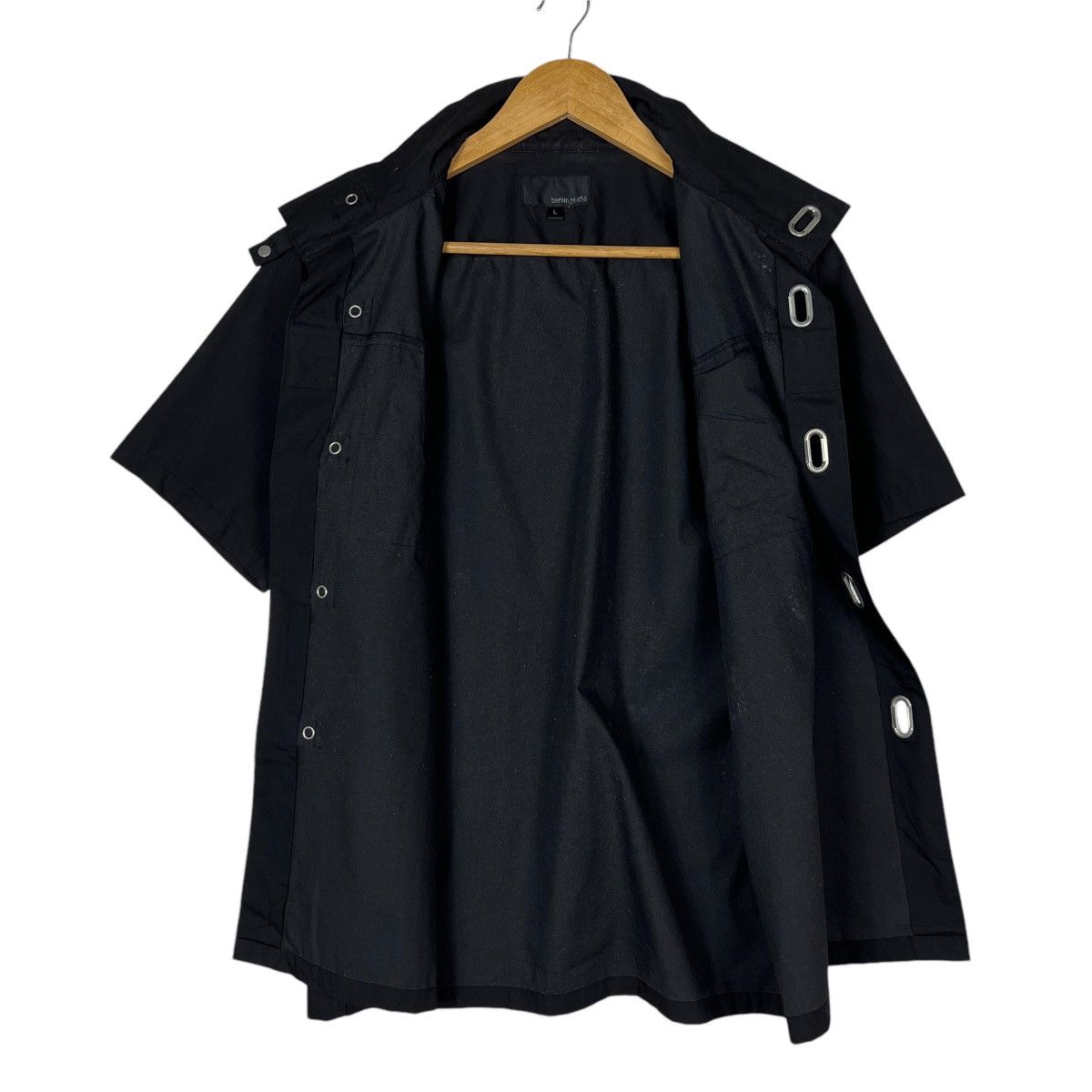 Designer × Japanese Brand × Seditionaries 🔥 BERNING SHO VELCRO SNAP BUTTON SHIRT EMO PUNK STYLE Size US L / EU 52-54 / 3 - 7 Thumbnail