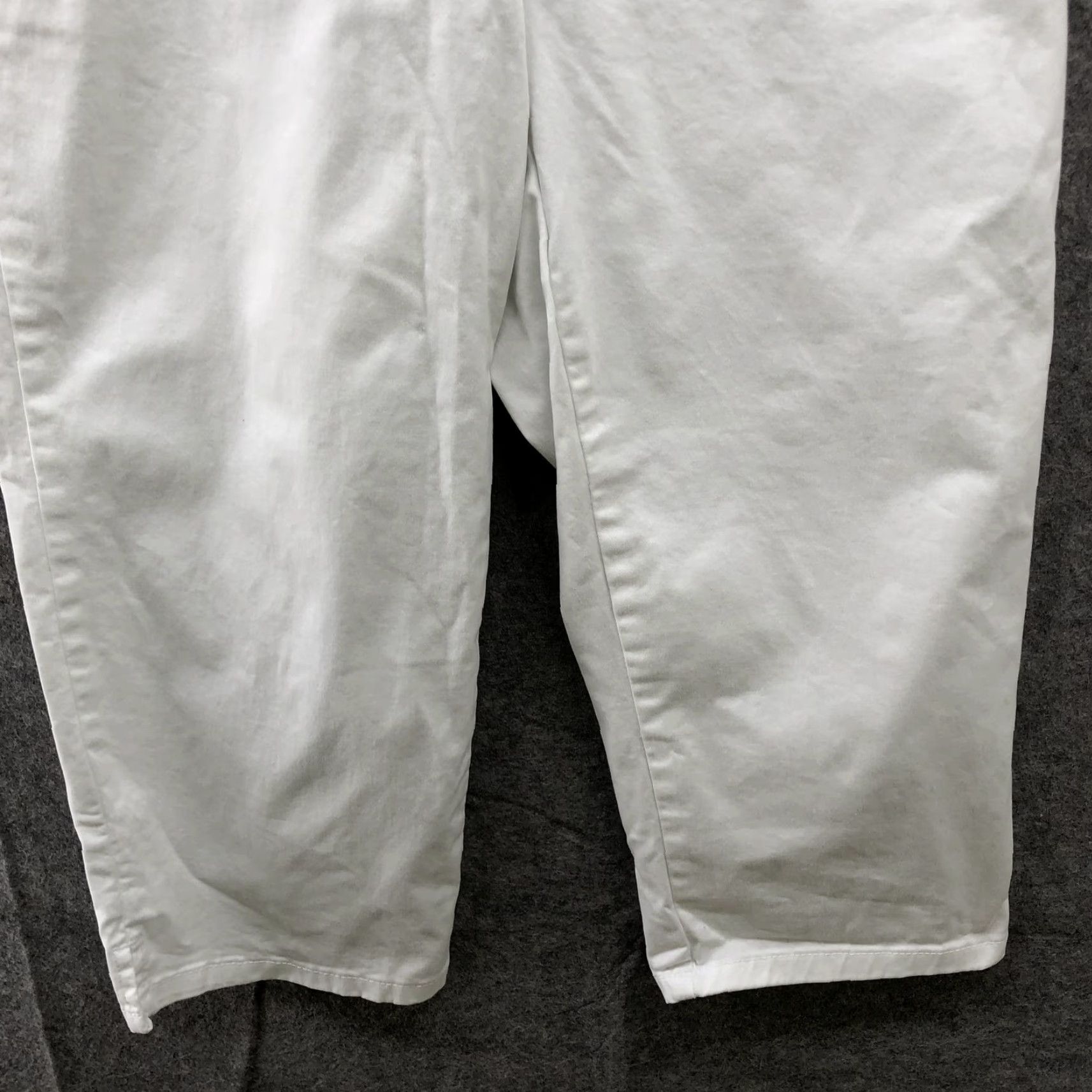 Vintage Karen Scott Pants Womens 6P Capri Chino White Flat Front Mid Rise Cropped Summer Size 28" / US 6 / IT 42 - 4 Thumbnail