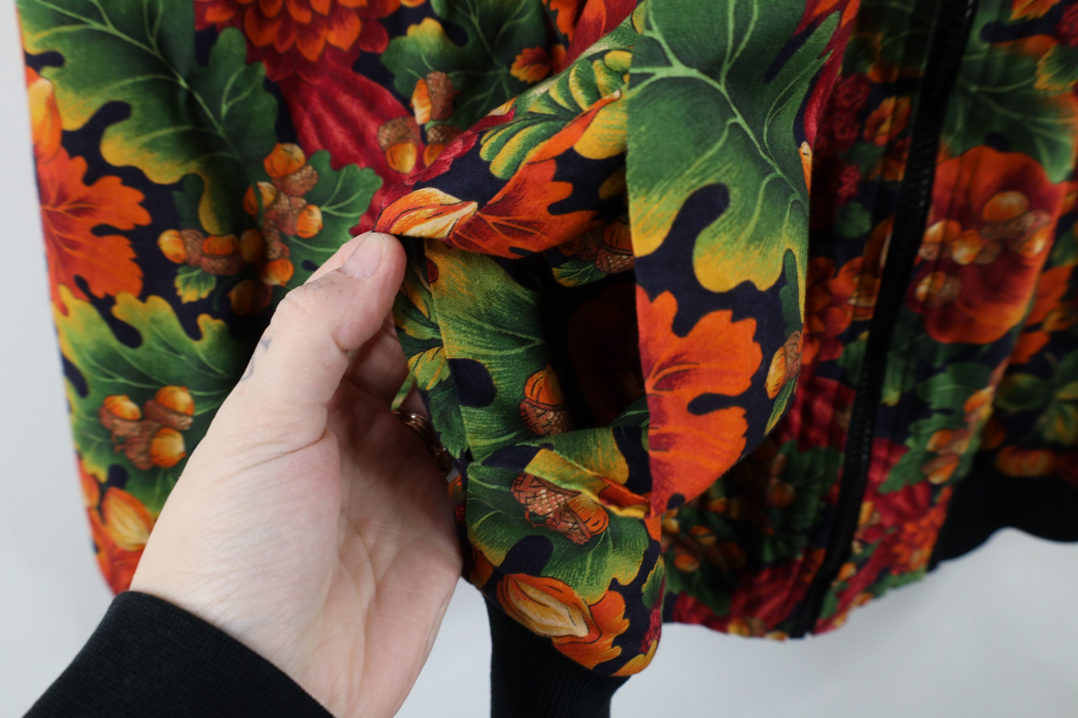 Vintage Vintage 90s Streetwear Reversible Autumn Bomber Jacket Size 3XL / US 20-22 - 4 Thumbnail