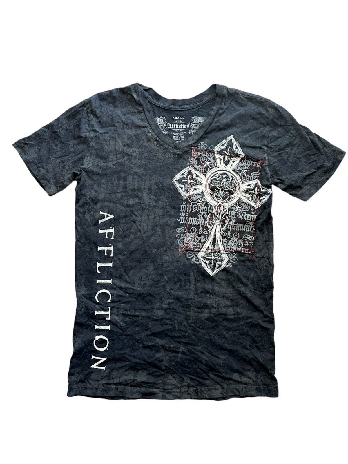Affliction Crazy Y2K Affliction Wings Cyber Grunge Punk White Tee Size US S / EU 44-46 / 1 - 2 Thumbnail