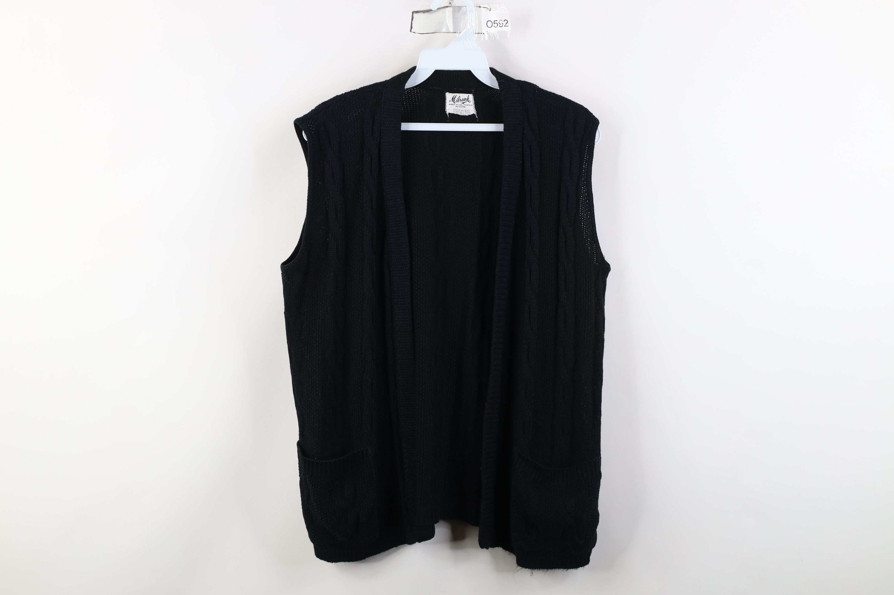 Vintage Vintage 60s 70s Streetwear Cable Knit Cardigan Sweater USA Size M / US 6-8 / IT 42-44 - 1 Thumbnail