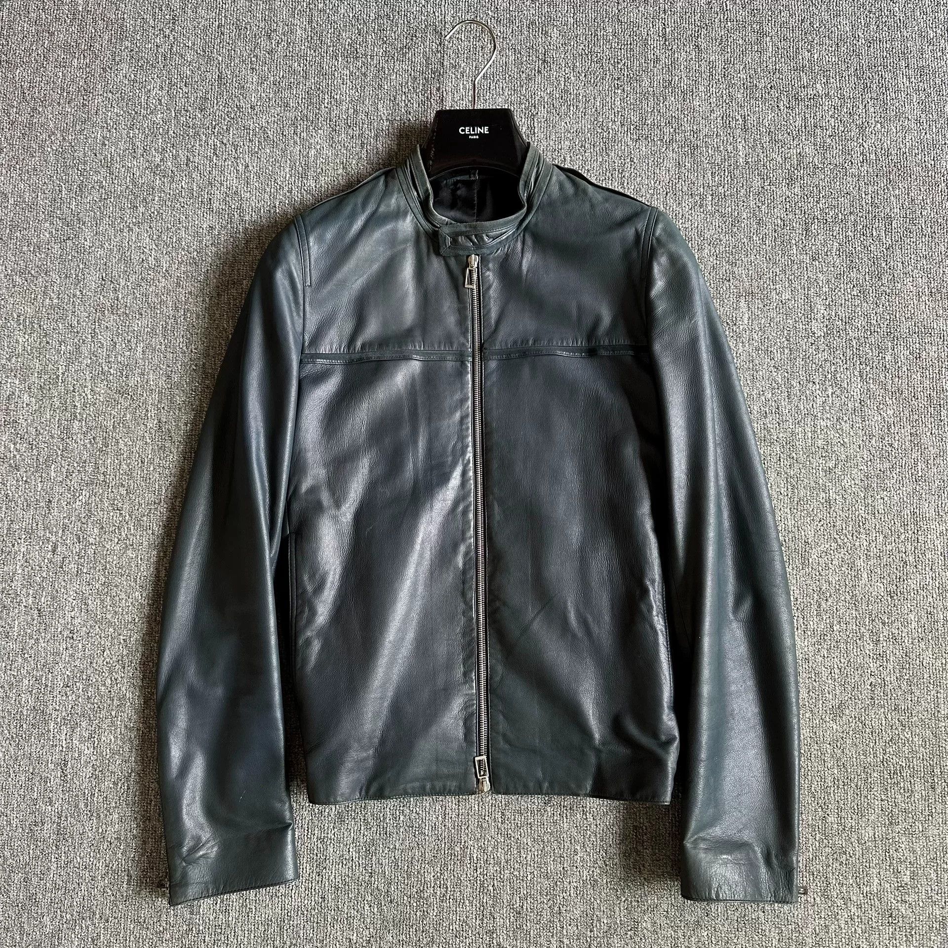 Dior Dior Malachite Green Leather Jacket Size US M / EU 48-50 / 2 - 1 Thumbnail