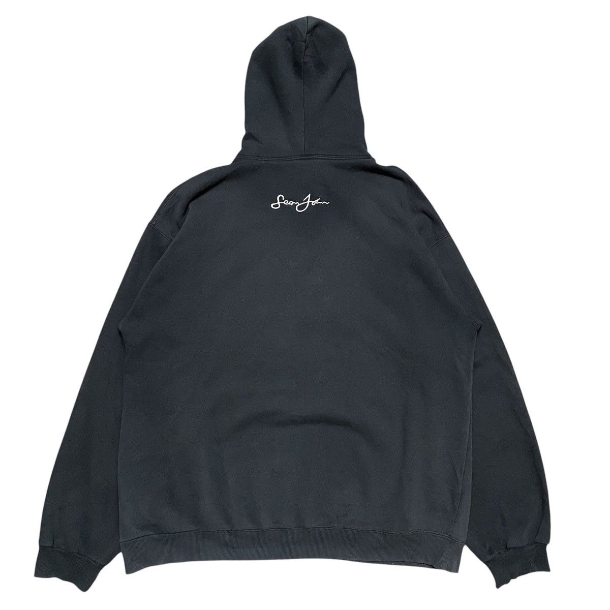 Sean John × Vintage Vintage Sean John Distressed Pullover Hoodie Size US XXL / EU 58 / 5 - 3 Thumbnail